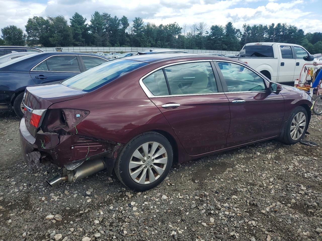 2015 Honda Accord Ex Maroon vin: 1HGCR2F73FA049748