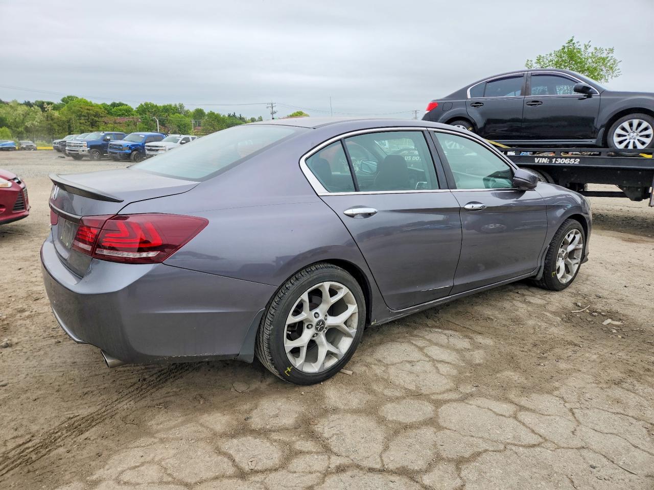 2015 Honda Accord Ex Серый vin: 1HGCR2F73FA057591