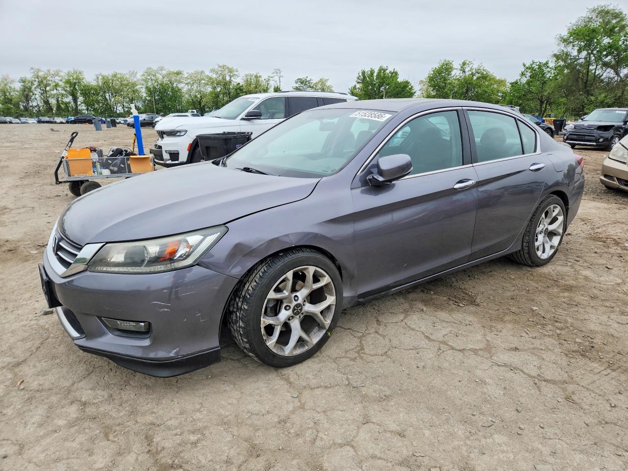 2015 Honda Accord Ex Серый vin: 1HGCR2F73FA057591