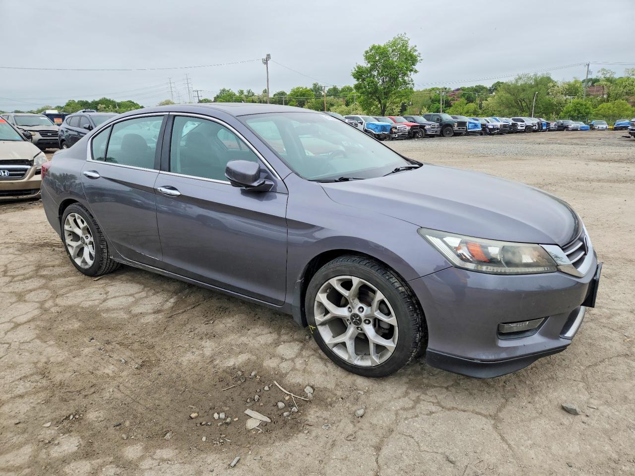 2015 Honda Accord Ex Серый vin: 1HGCR2F73FA057591