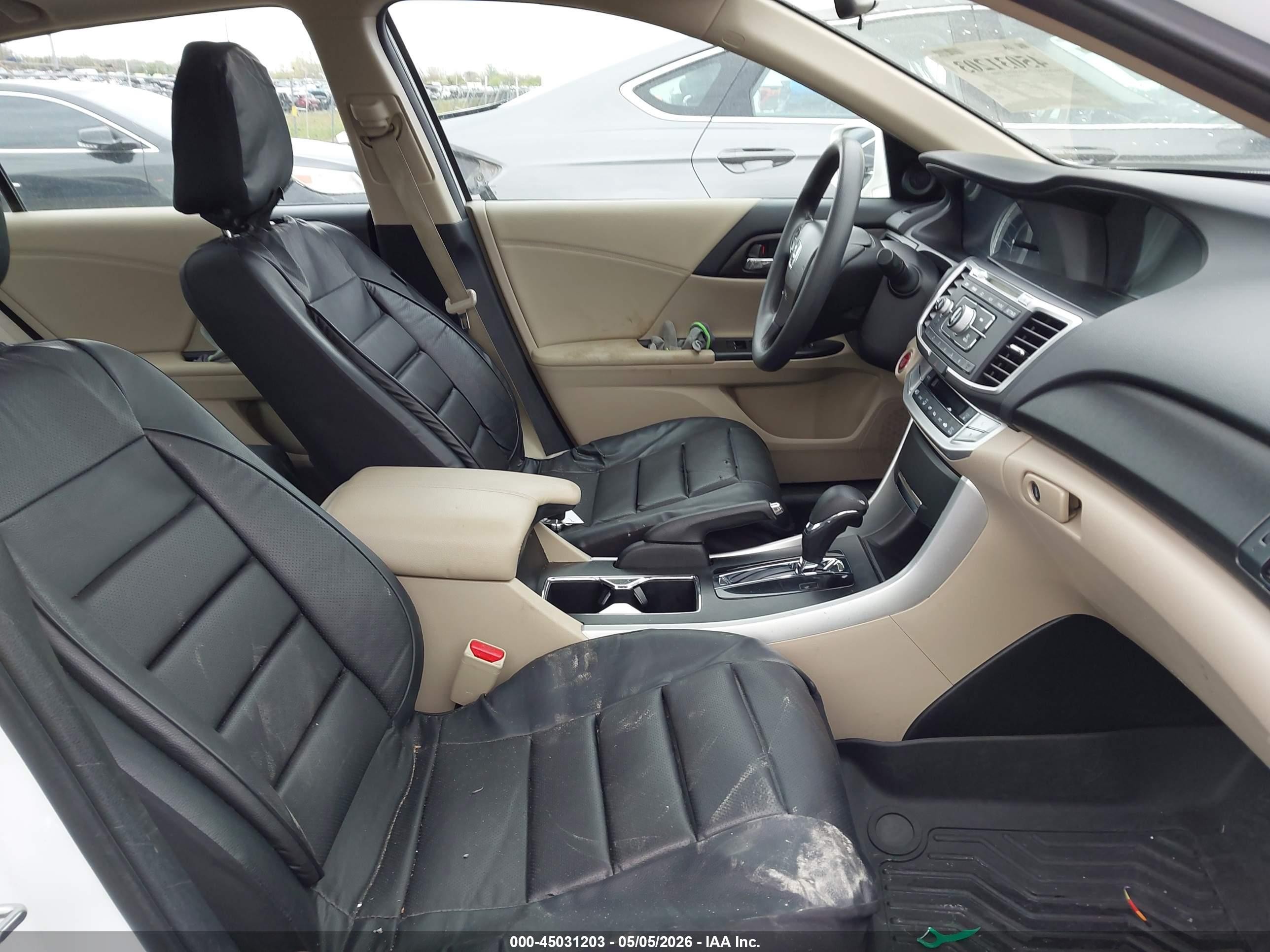 2015 Honda Accord Ex White vin: 1HGCR2F73FA076531