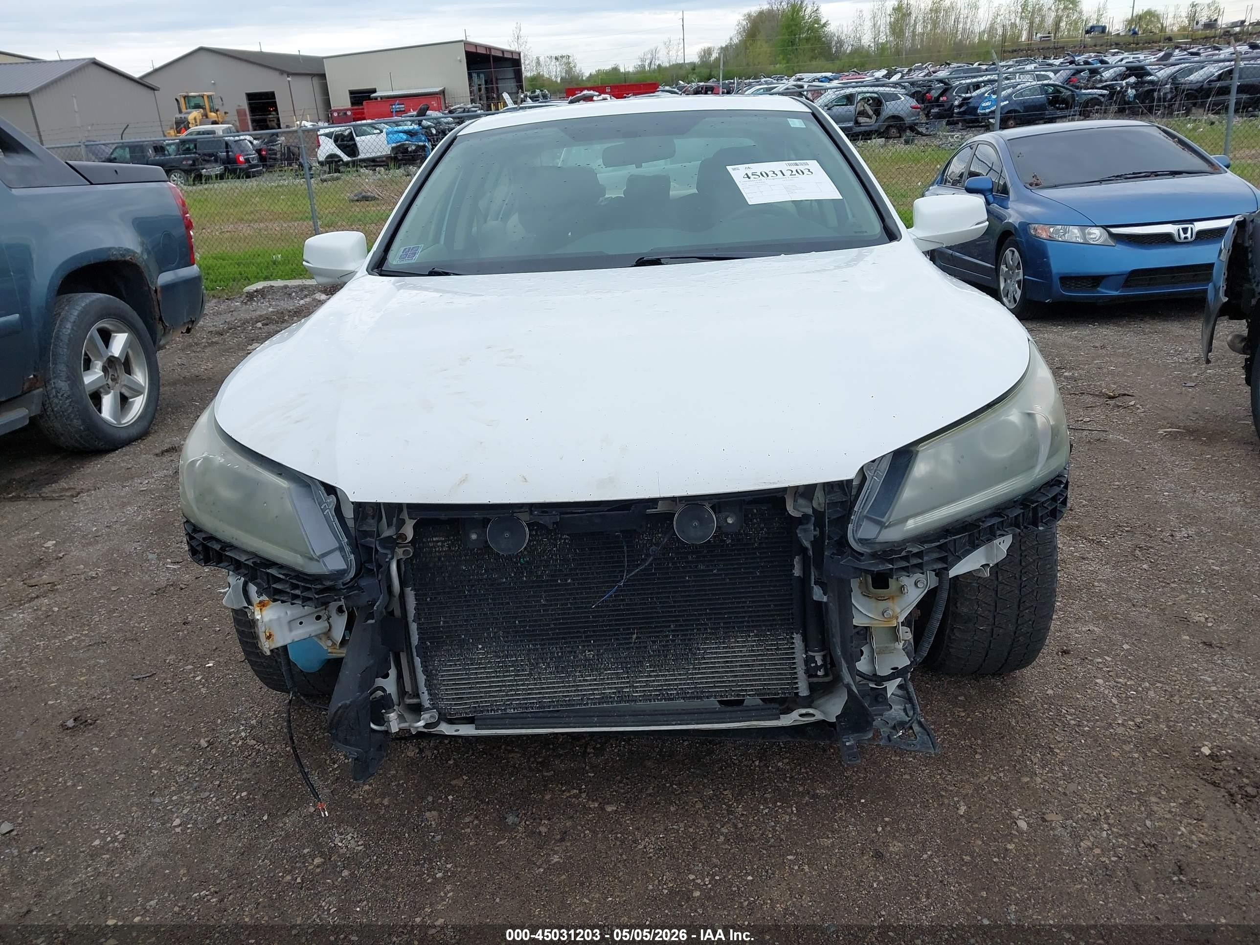 2015 Honda Accord Ex White vin: 1HGCR2F73FA076531