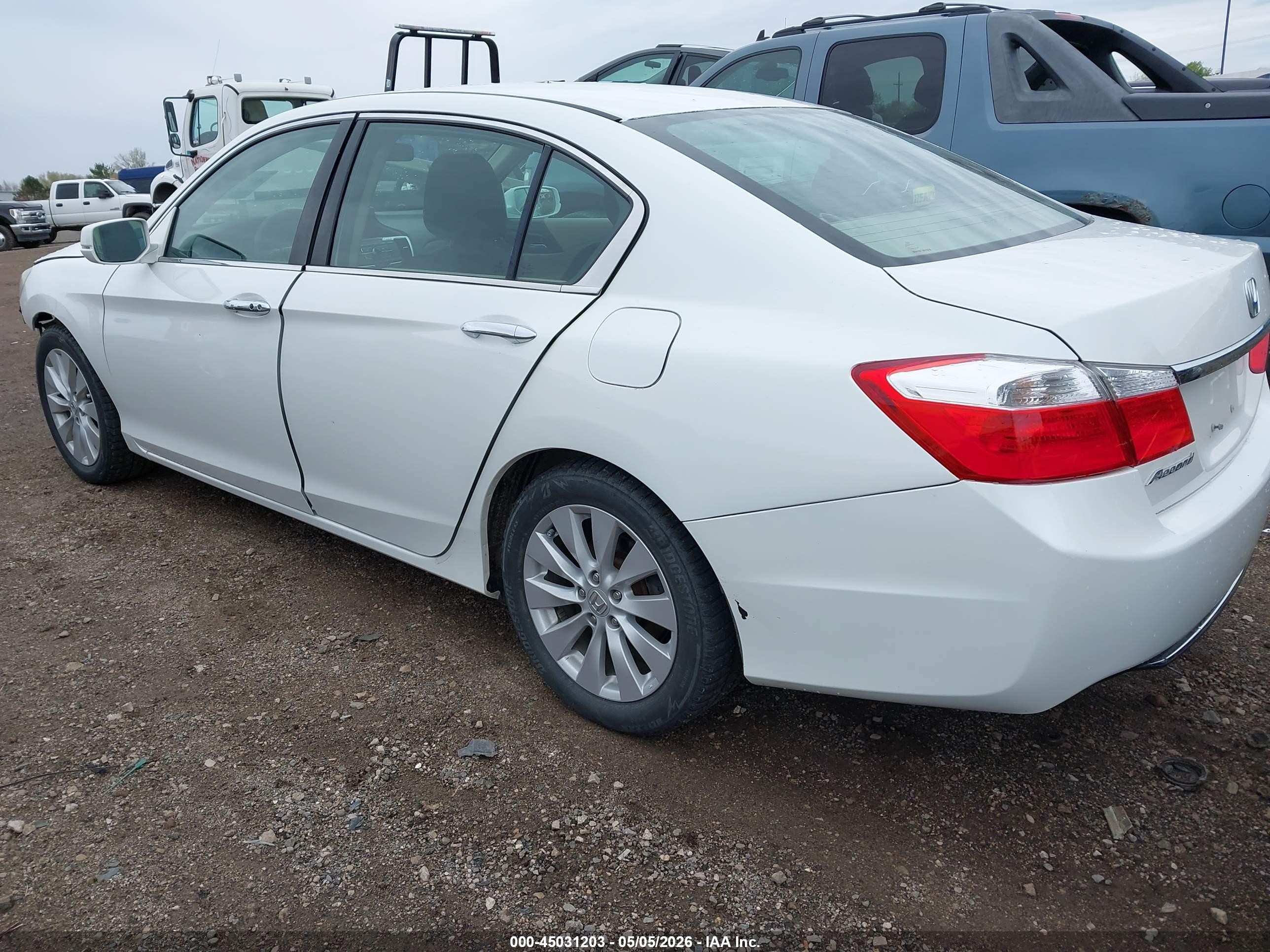 2015 Honda Accord Ex White vin: 1HGCR2F73FA076531
