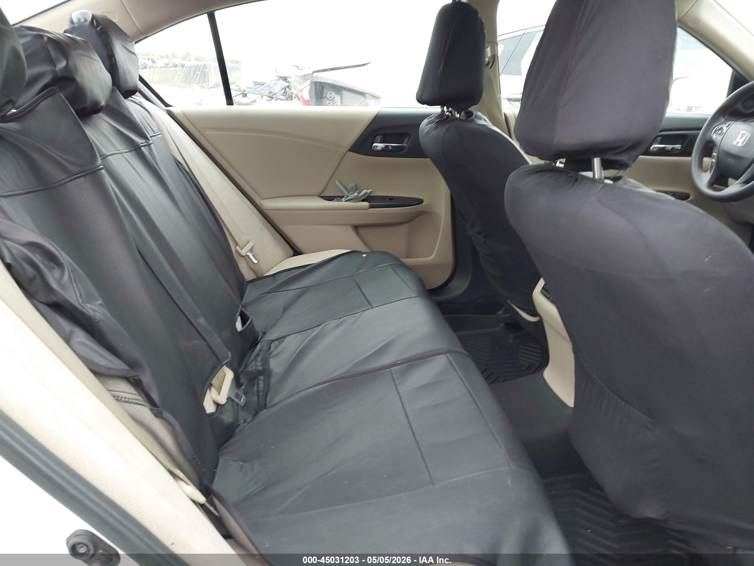 2015 Honda Accord Ex White vin: 1HGCR2F73FA076531