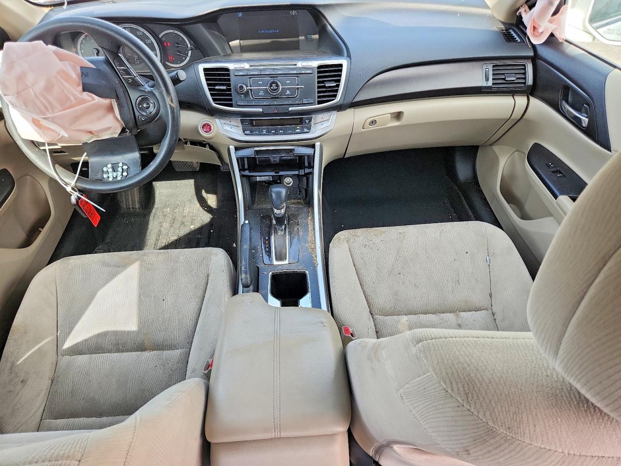 2015 Honda Accord Ex Белый vin: 1HGCR2F73FA096990