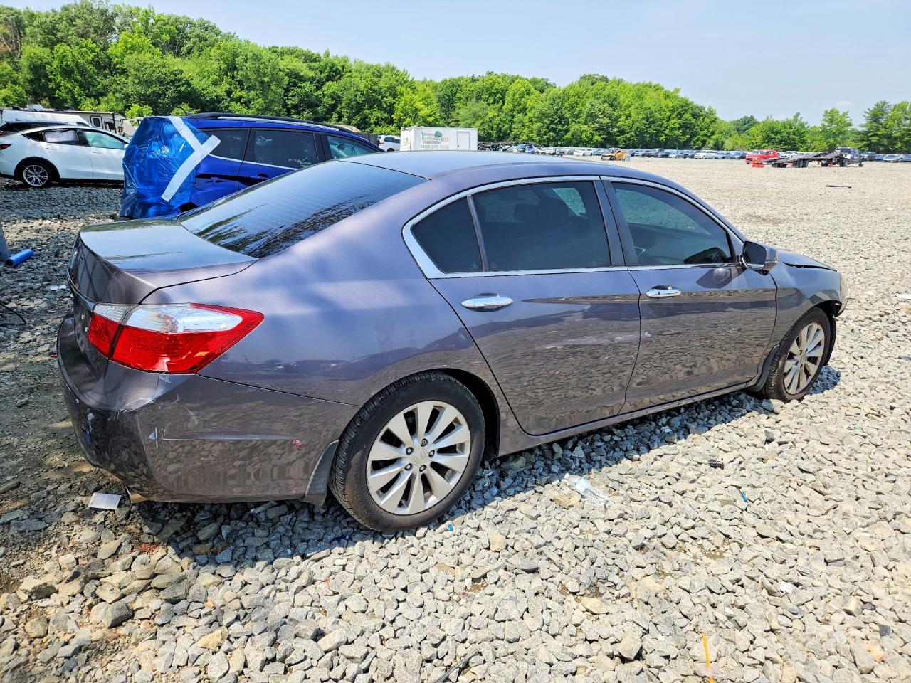 2015 Honda Accord Ex Gray vin: 1HGCR2F73FA103596