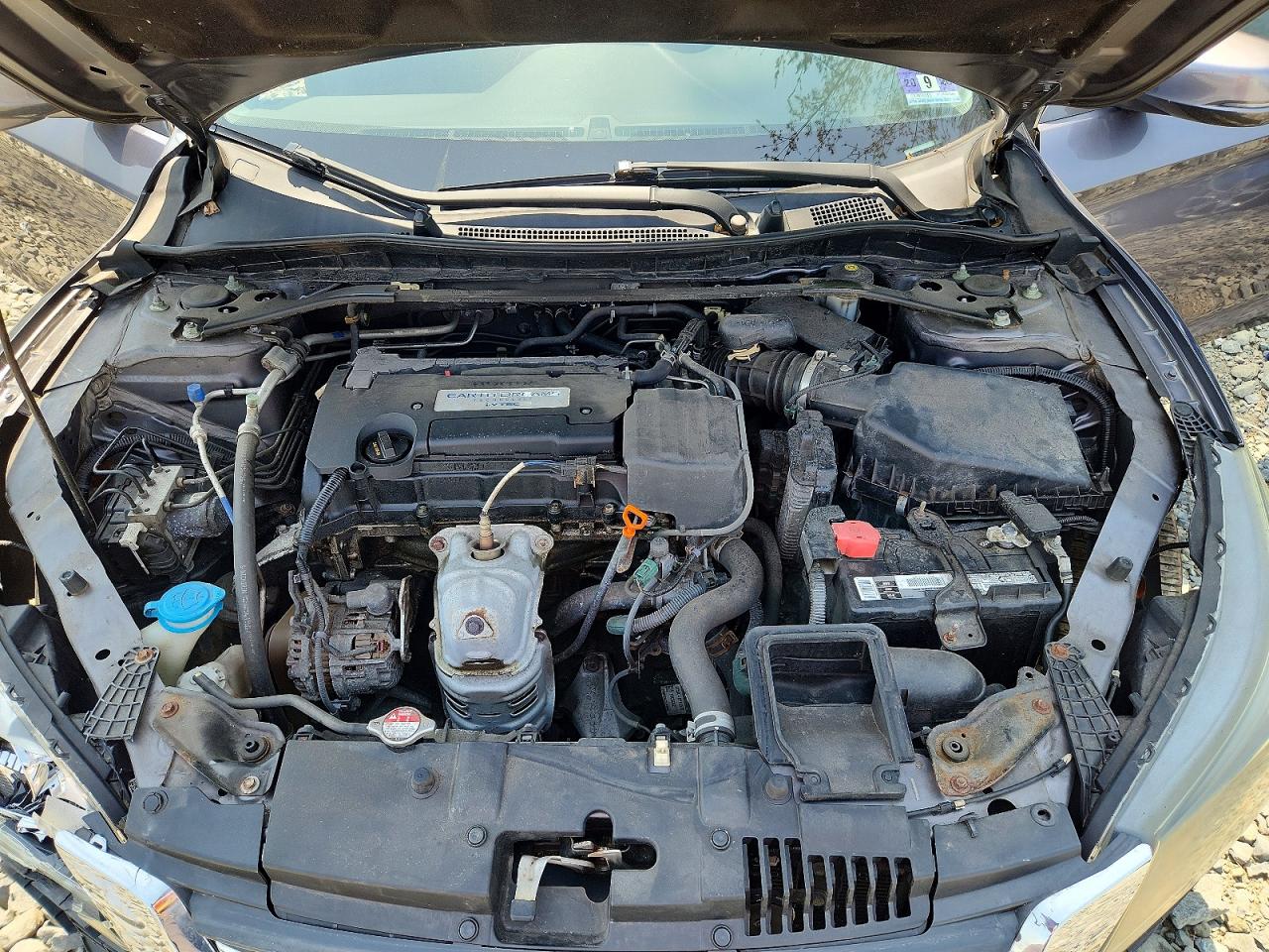 2015 Honda Accord Ex Gray vin: 1HGCR2F73FA103596