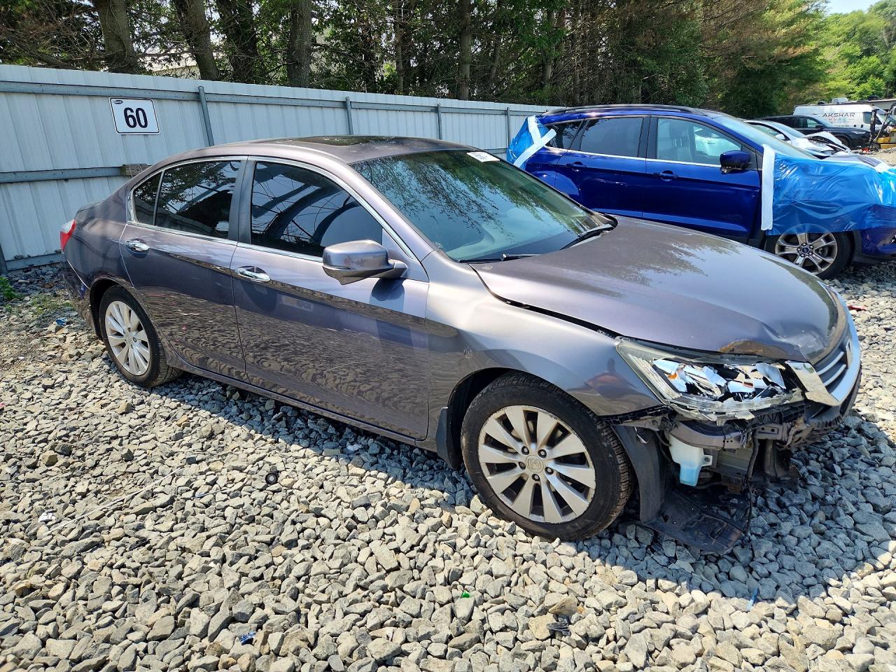 2015 Honda Accord Ex Gray vin: 1HGCR2F73FA103596