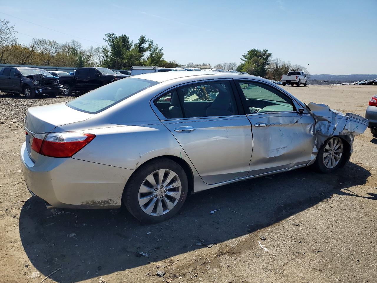 2015 Honda Accord Ex Silver vin: 1HGCR2F73FA136209