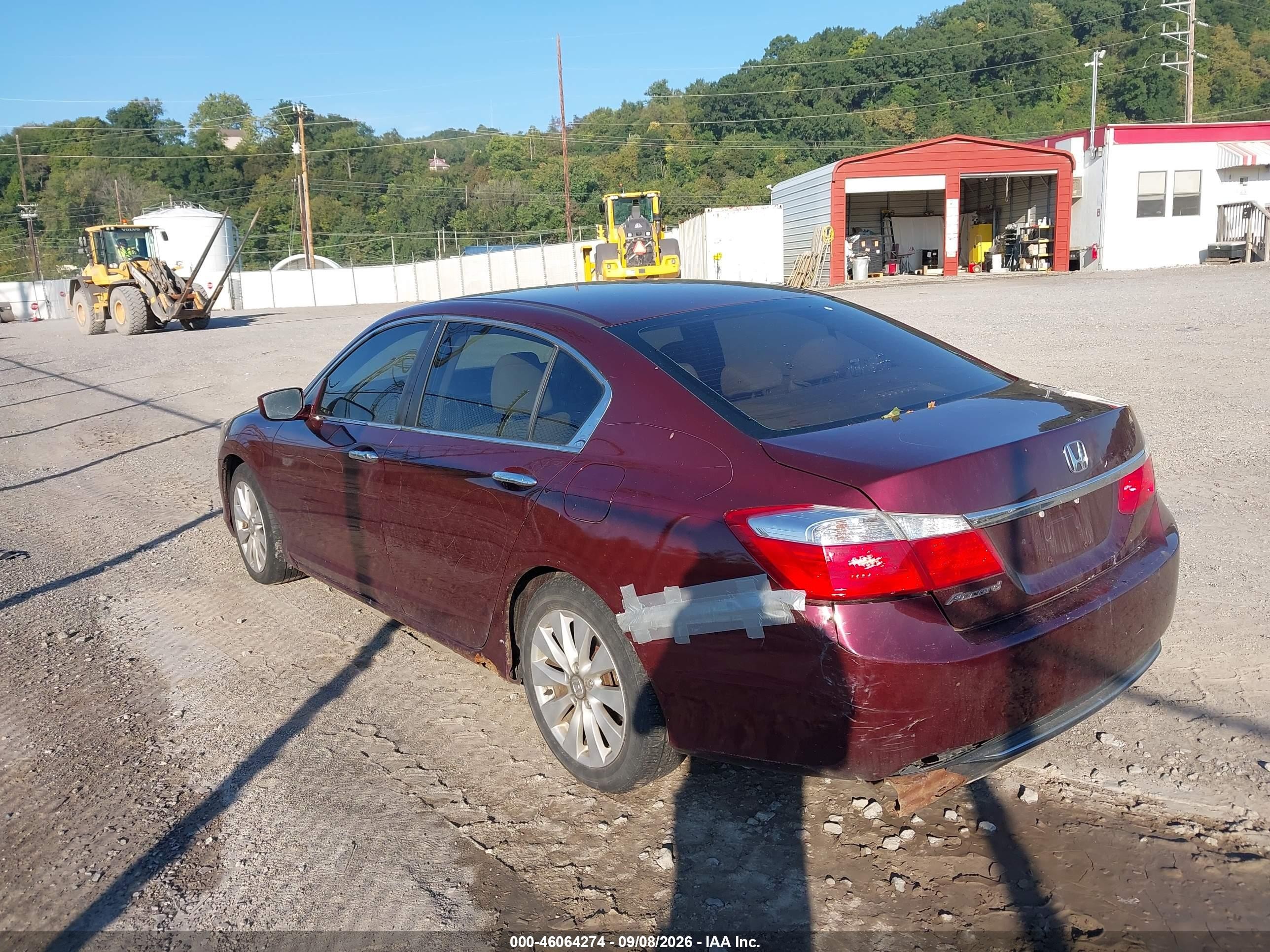 2015 Honda Accord Ex Burgundy vin: 1HGCR2F73FA138994