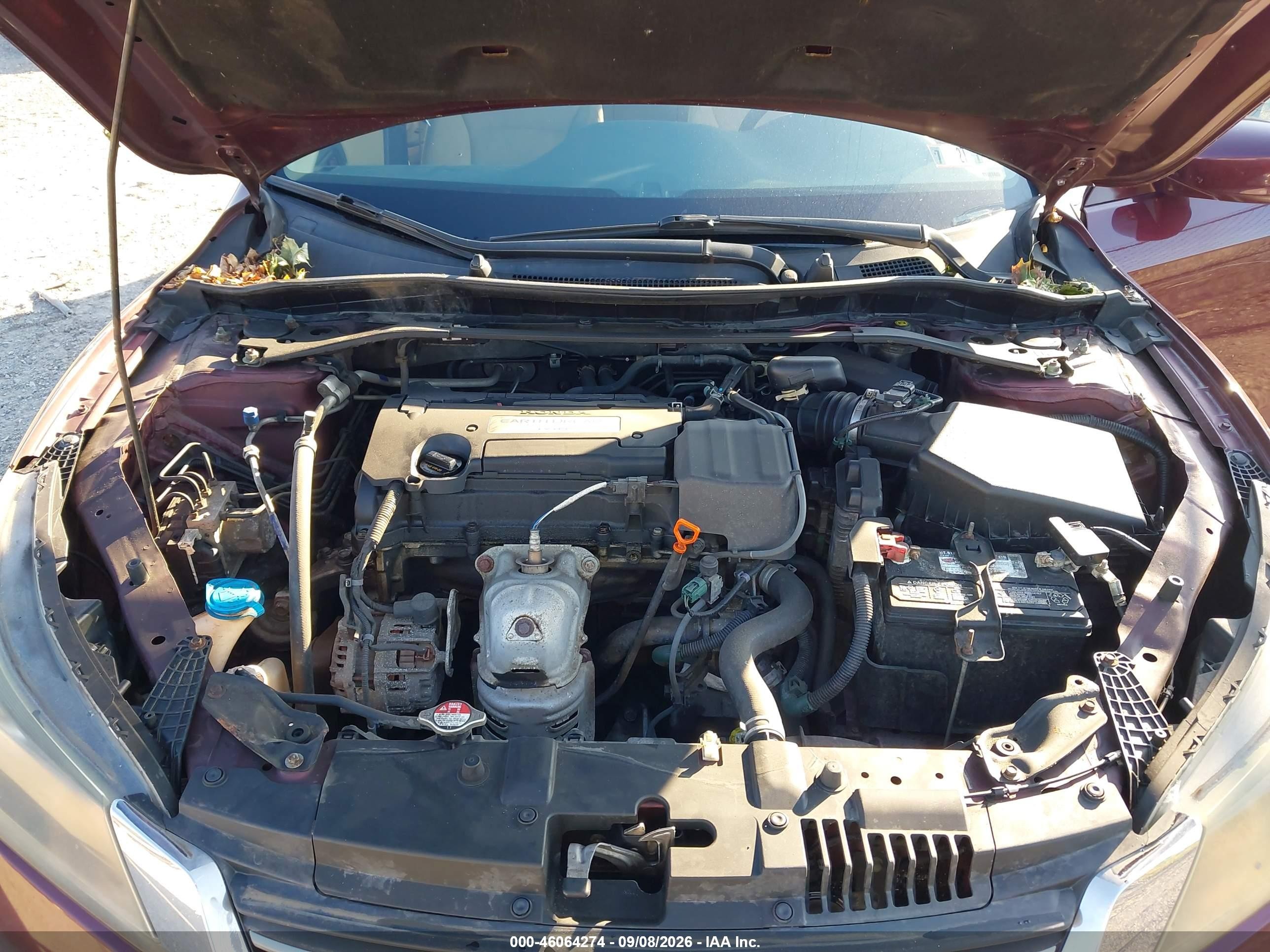 2015 Honda Accord Ex Burgundy vin: 1HGCR2F73FA138994