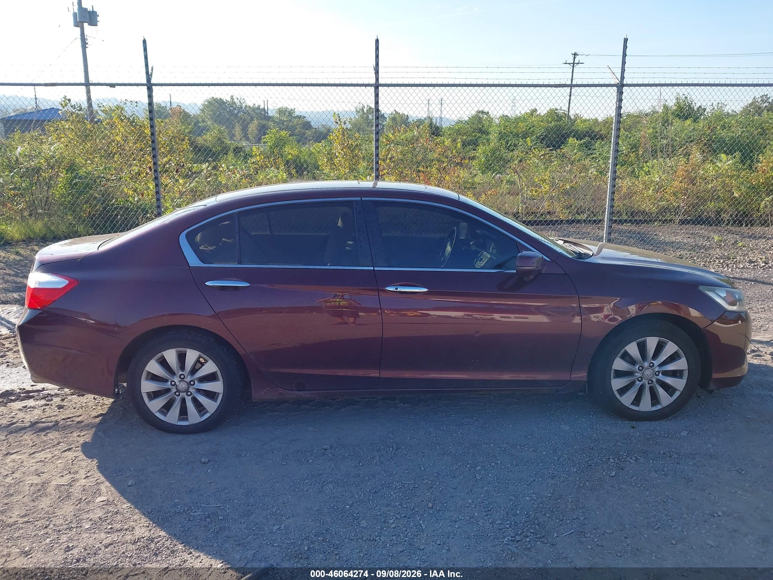 2015 Honda Accord Ex Burgundy vin: 1HGCR2F73FA138994