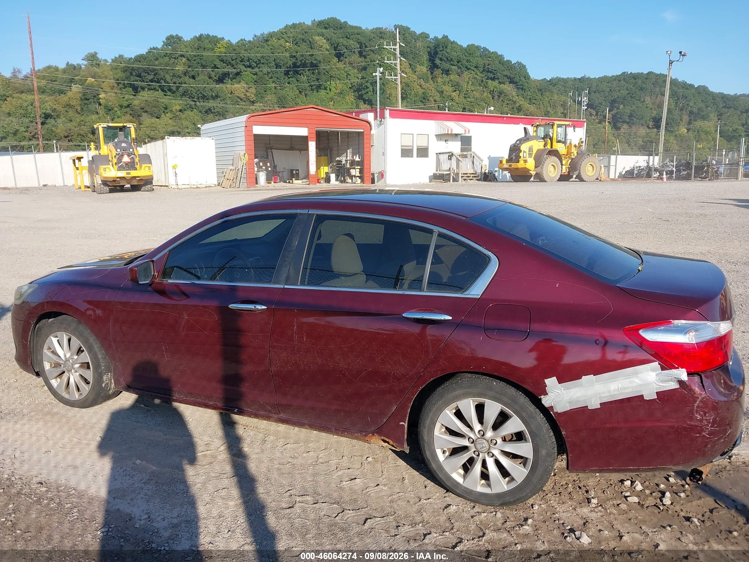 2015 Honda Accord Ex Burgundy vin: 1HGCR2F73FA138994