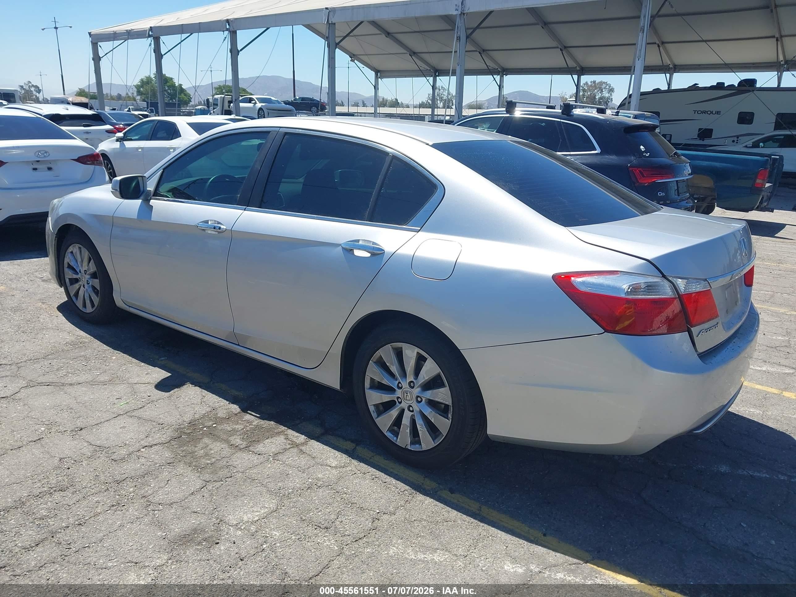 2015 Honda Accord Ex Серебряный vin: 1HGCR2F73FA154001