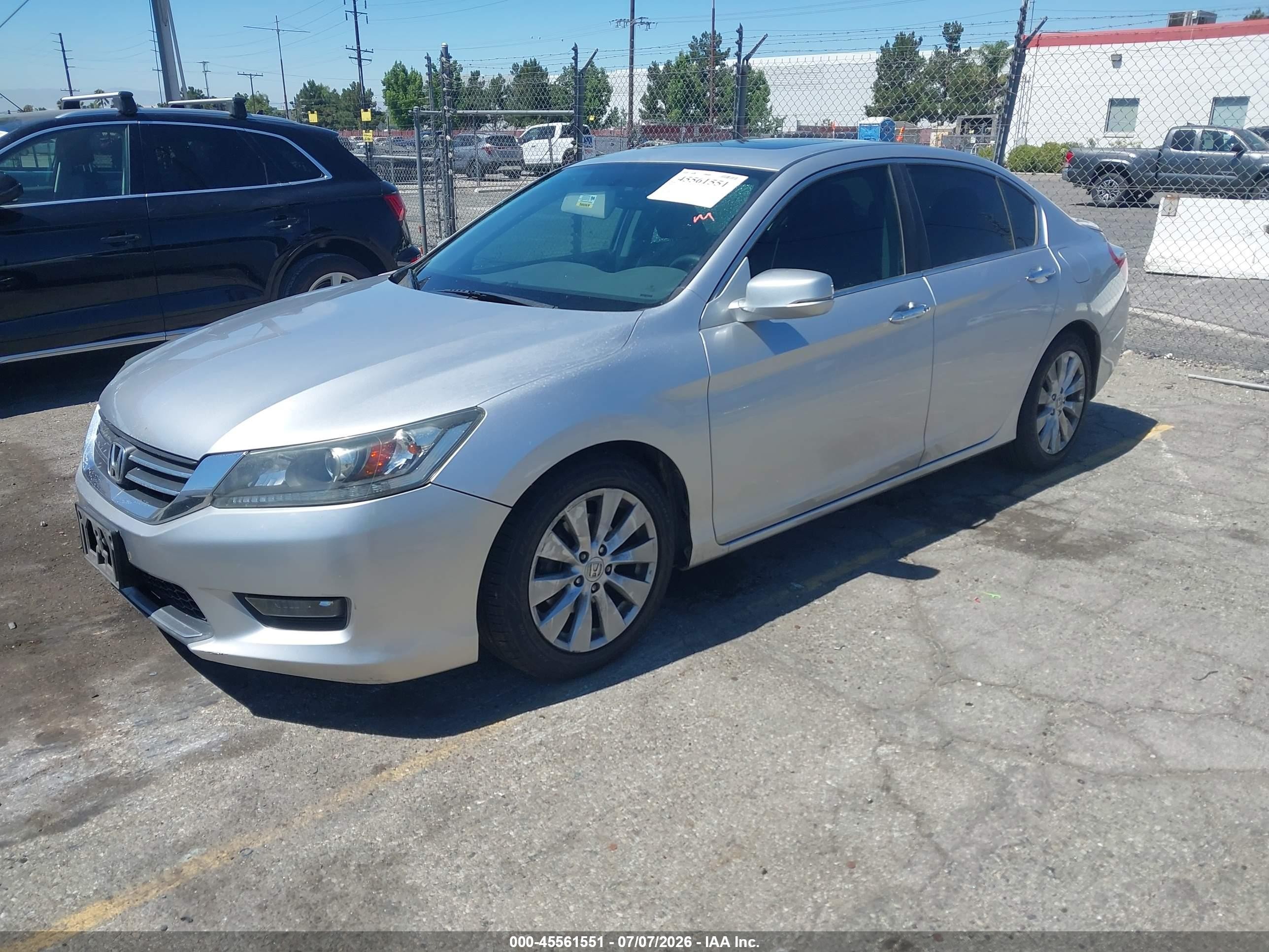 2015 Honda Accord Ex Серебряный vin: 1HGCR2F73FA154001