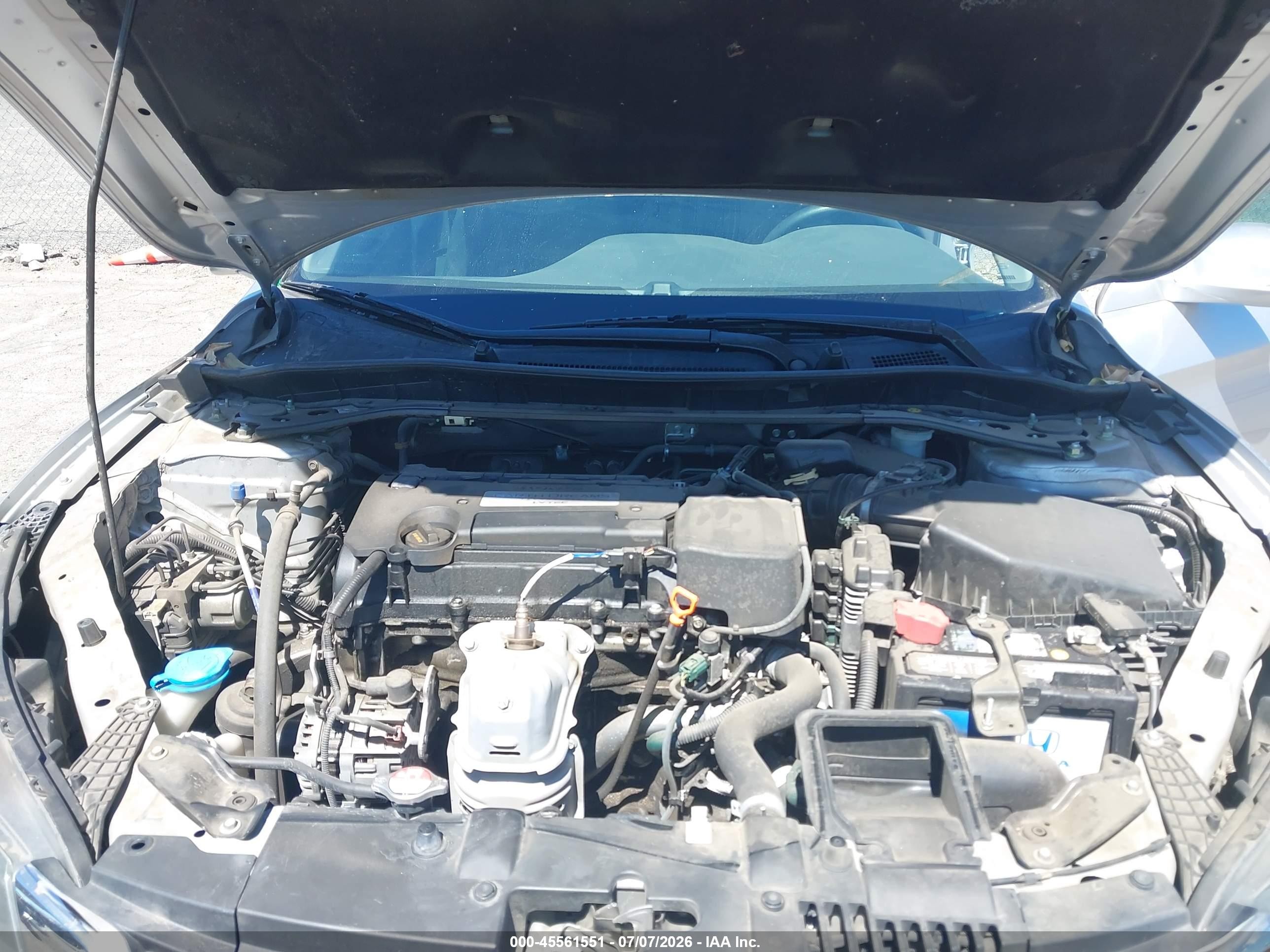 2015 Honda Accord Ex Серебряный vin: 1HGCR2F73FA154001