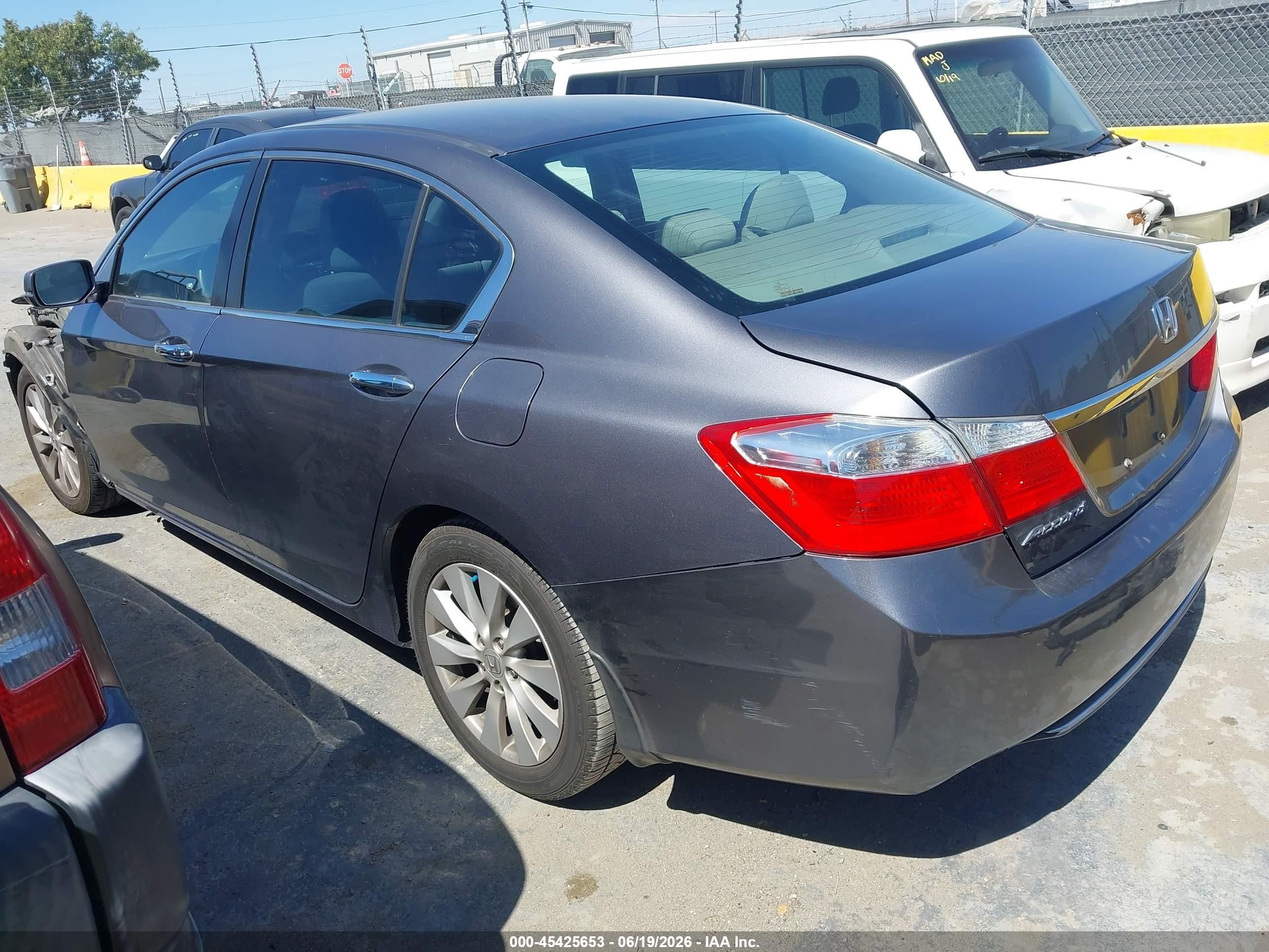 2015 Honda Accord Ex Gray vin: 1HGCR2F73FA166620
