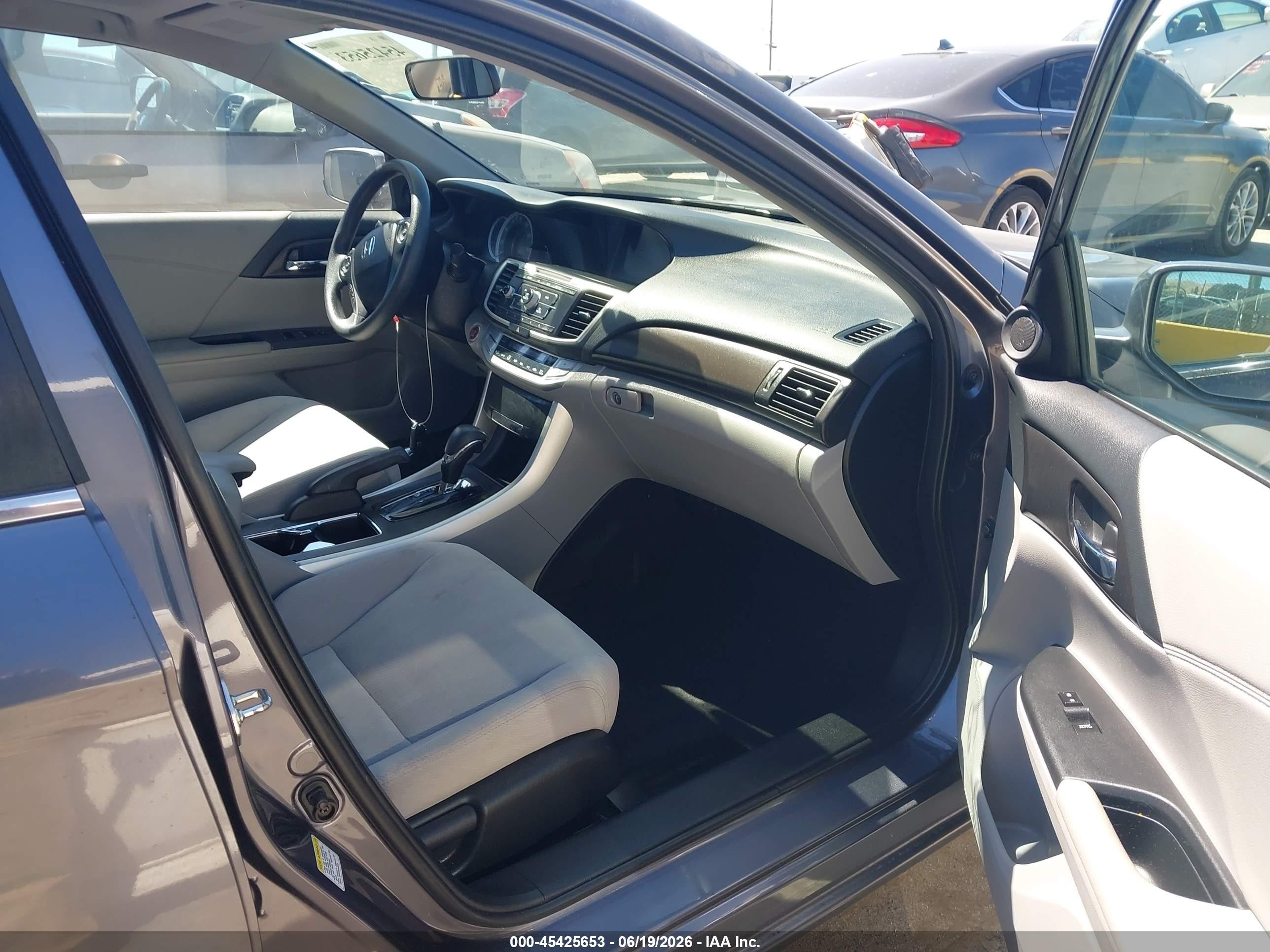 2015 Honda Accord Ex Gray vin: 1HGCR2F73FA166620