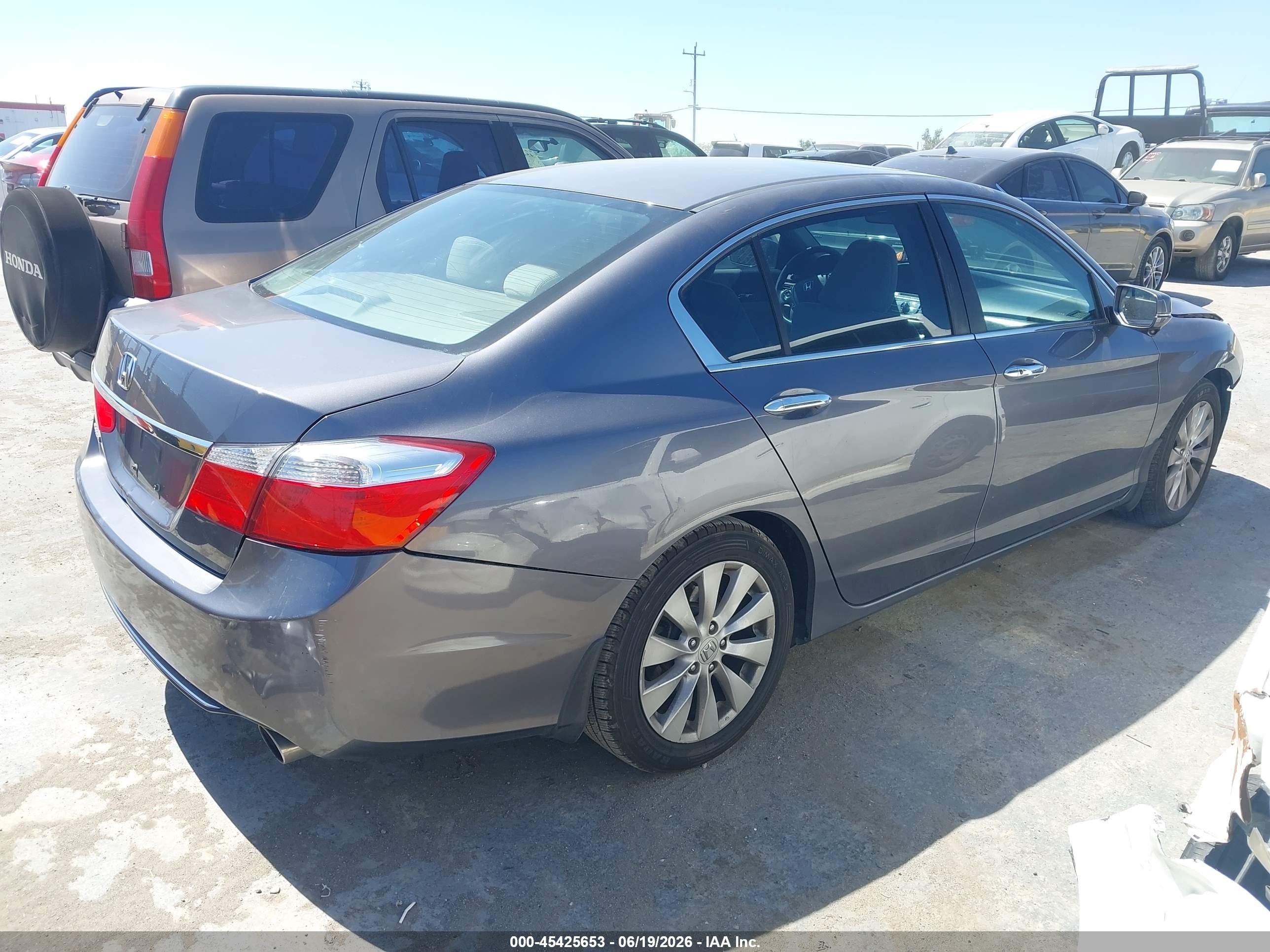 2015 Honda Accord Ex Gray vin: 1HGCR2F73FA166620