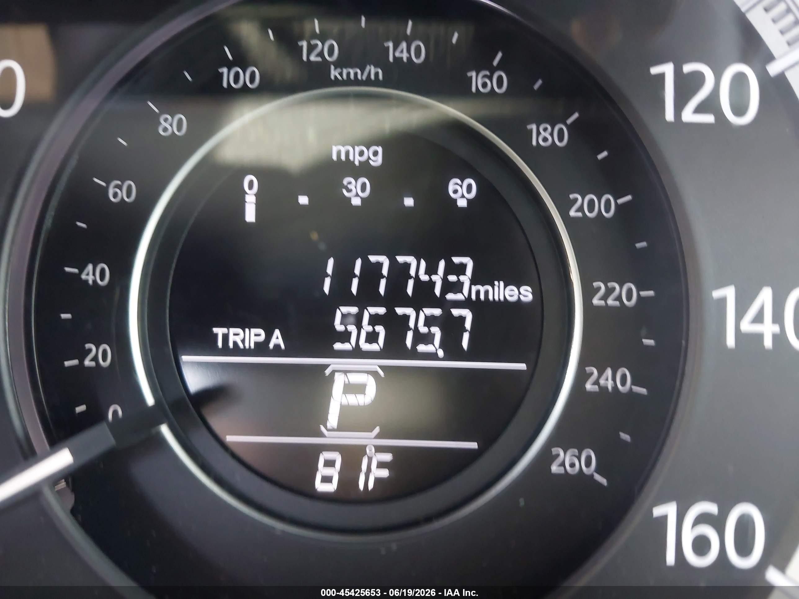 2015 Honda Accord Ex Gray vin: 1HGCR2F73FA166620