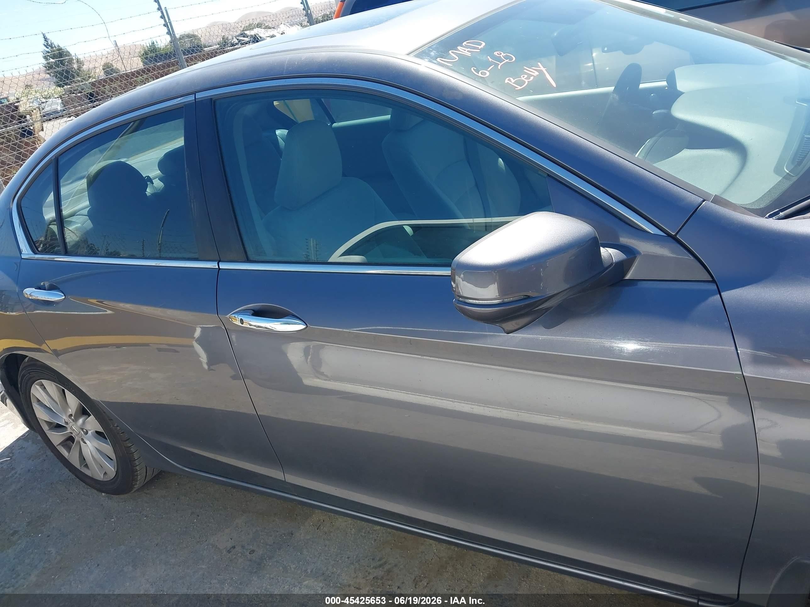 2015 Honda Accord Ex Gray vin: 1HGCR2F73FA166620