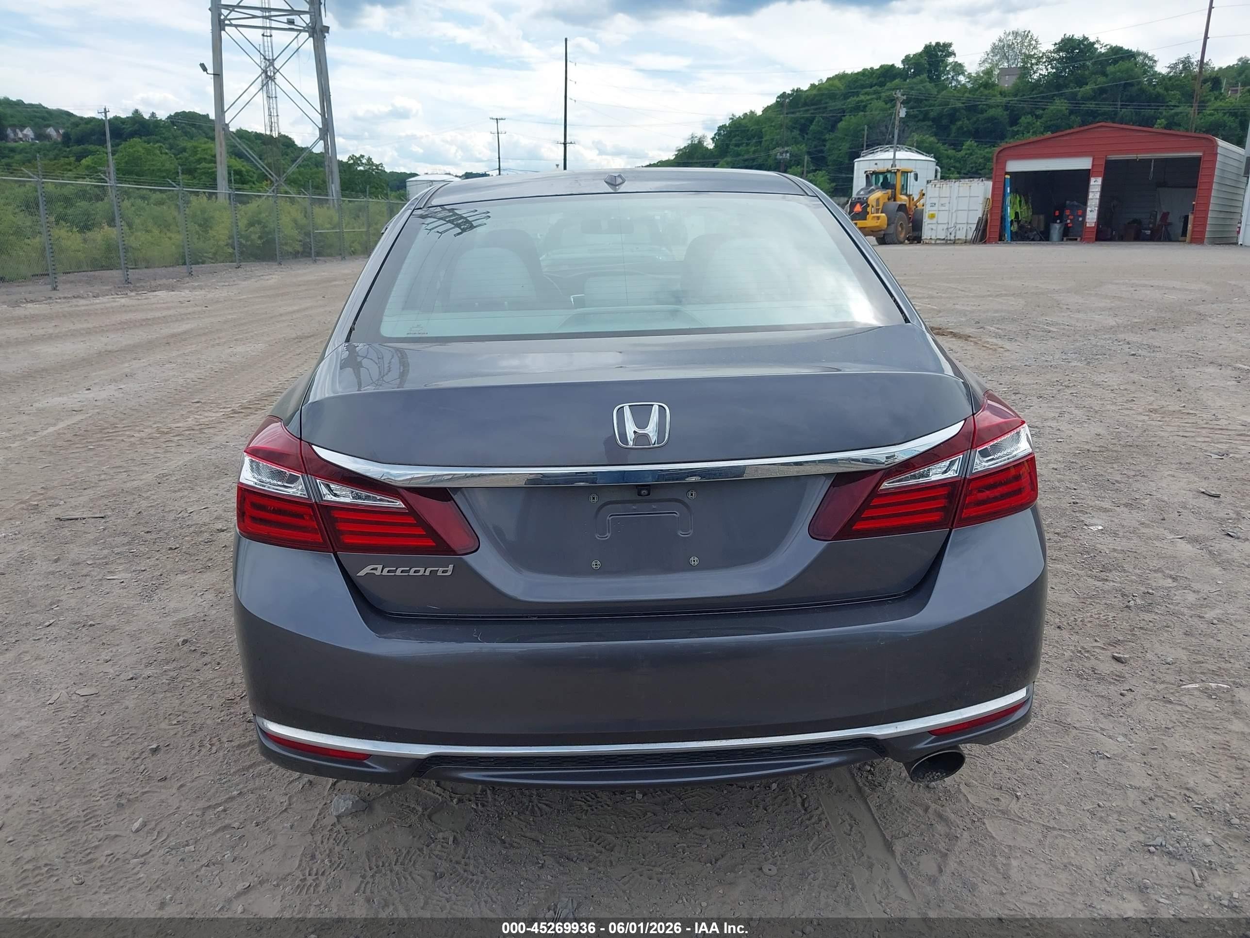 2016 Honda Accord Ex Gray vin: 1HGCR2F73GA192197