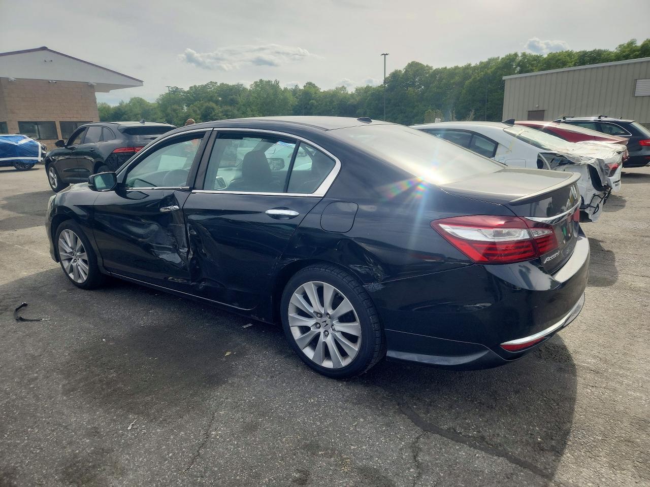 2016 Honda Accord Ex Черный vin: 1HGCR2F73GA236098