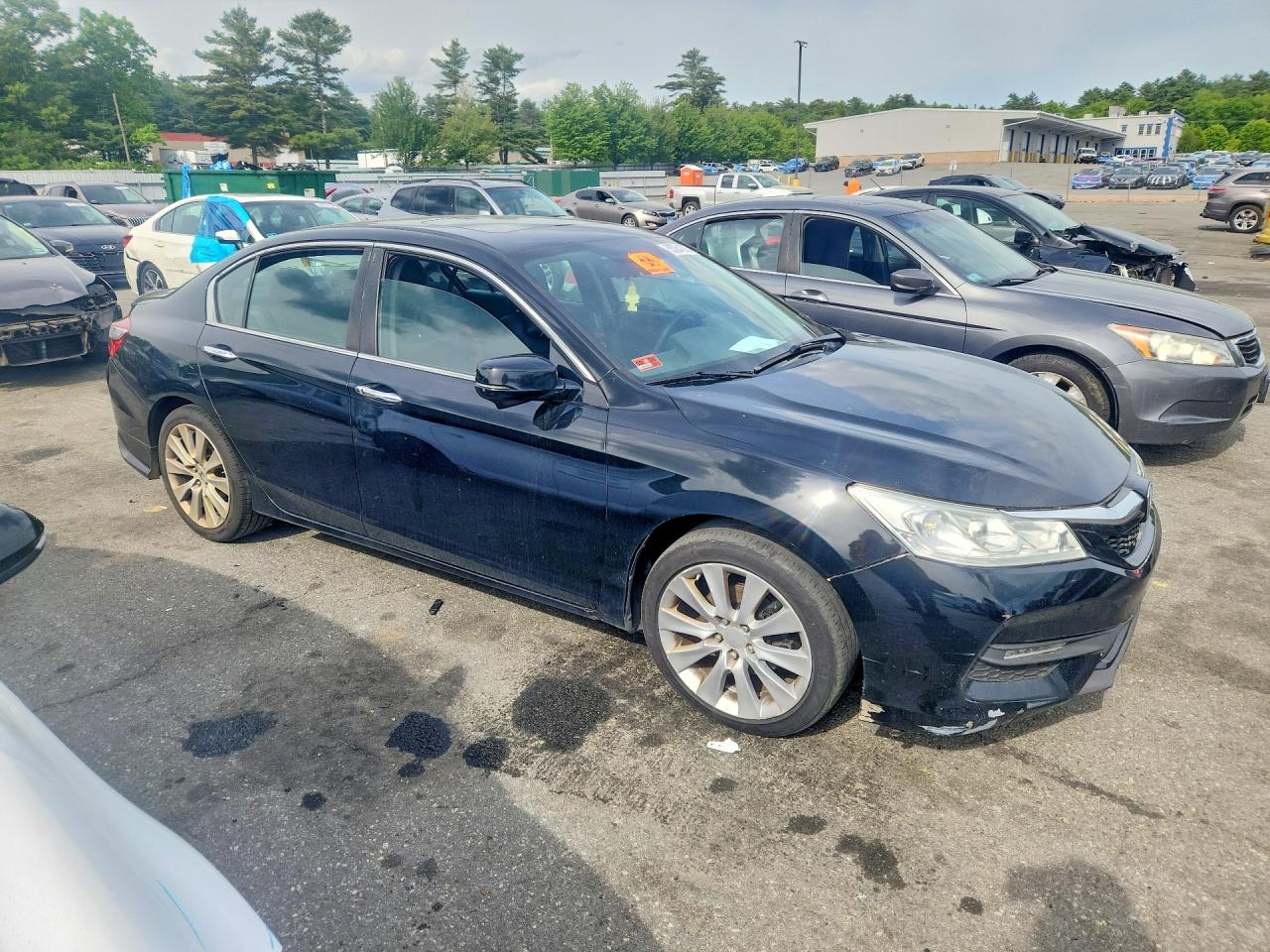 2016 Honda Accord Ex Черный vin: 1HGCR2F73GA236098