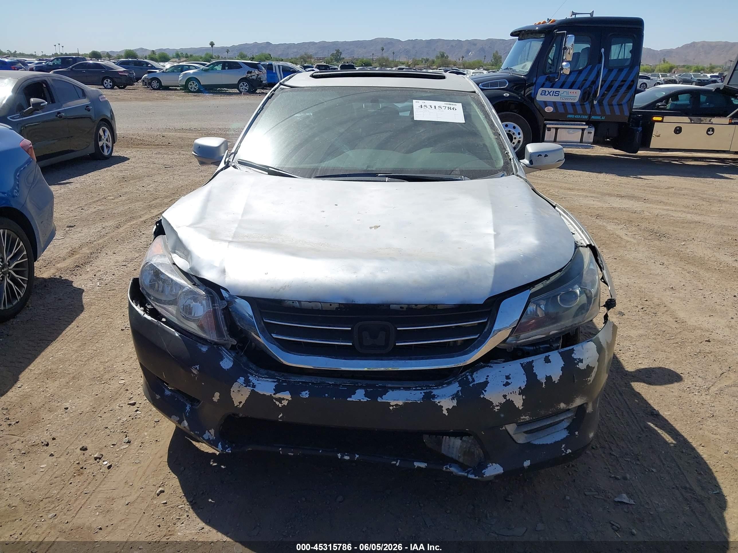 2013 Honda Accord Ex Gray vin: 1HGCR2F74DA011488