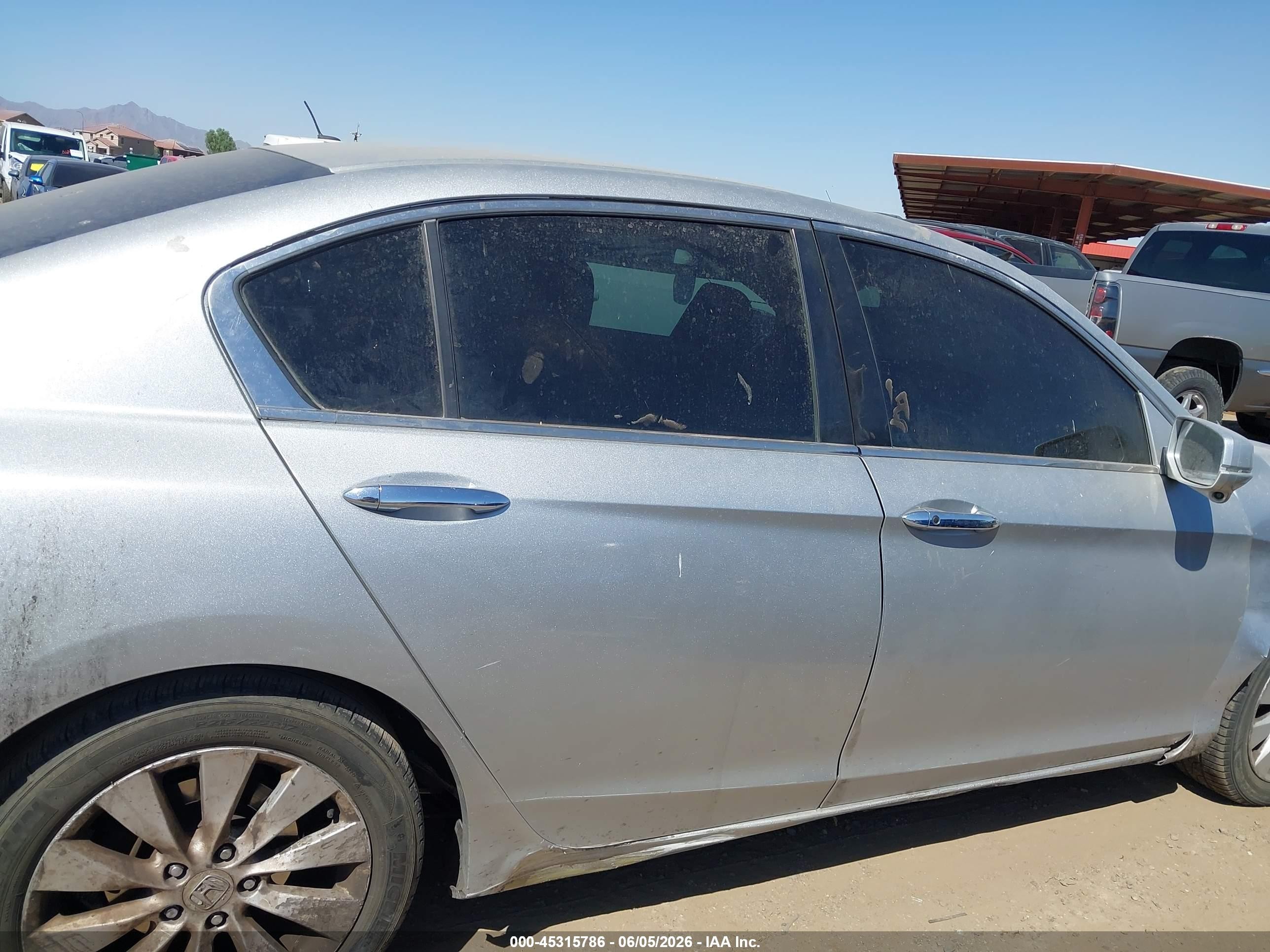 2013 Honda Accord Ex Gray vin: 1HGCR2F74DA011488