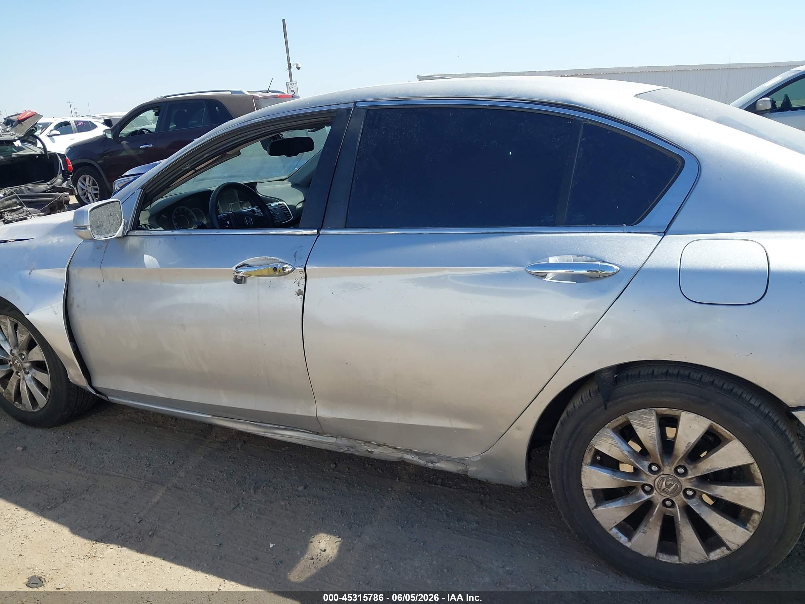 2013 Honda Accord Ex Gray vin: 1HGCR2F74DA011488