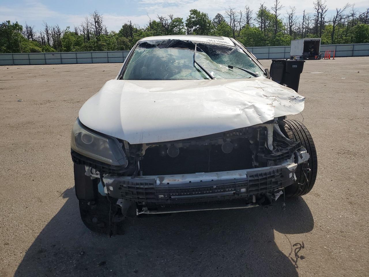 2013 Honda Accord Ex White vin: 1HGCR2F74DA017890