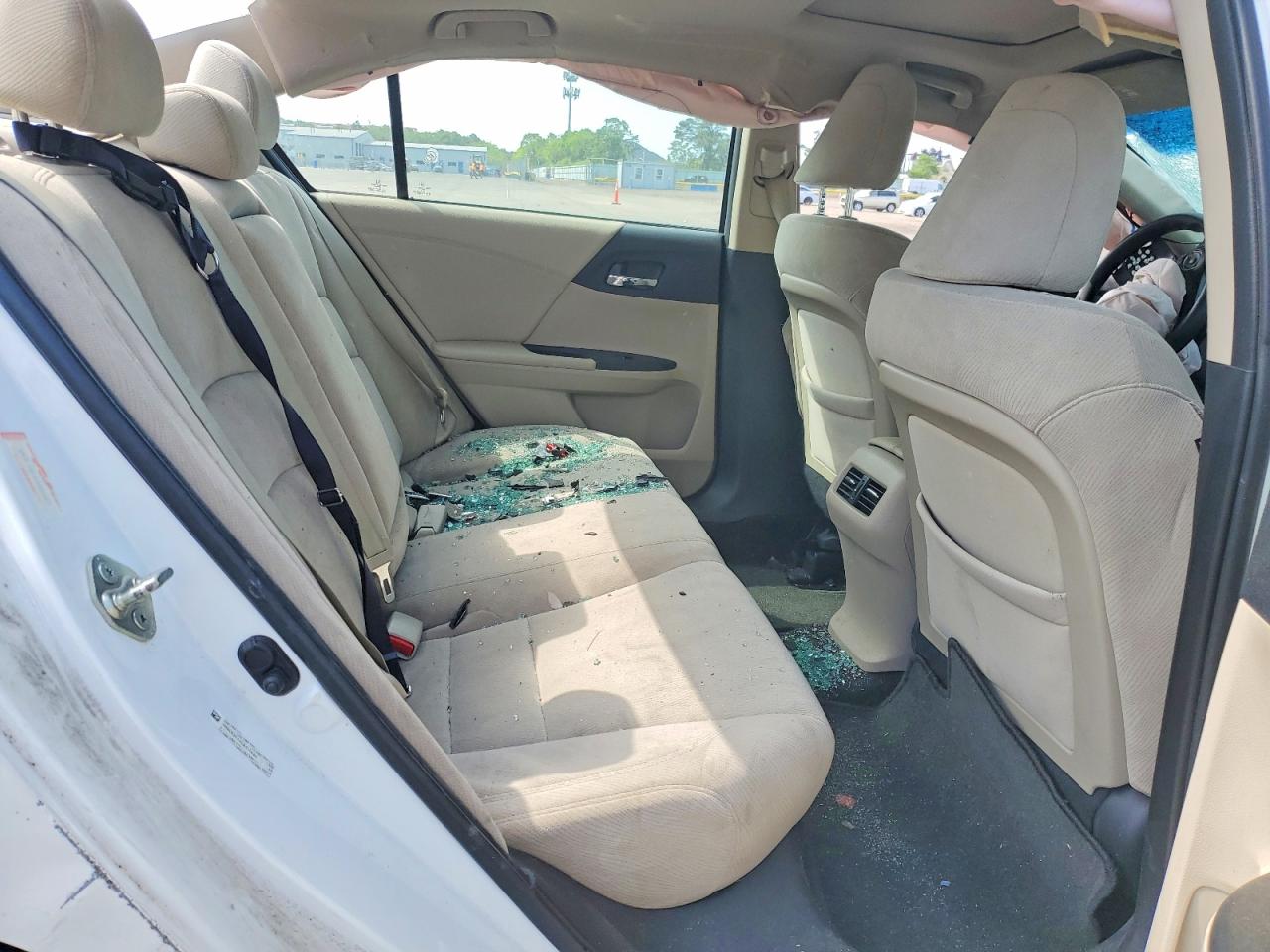 2013 Honda Accord Ex White vin: 1HGCR2F74DA017890