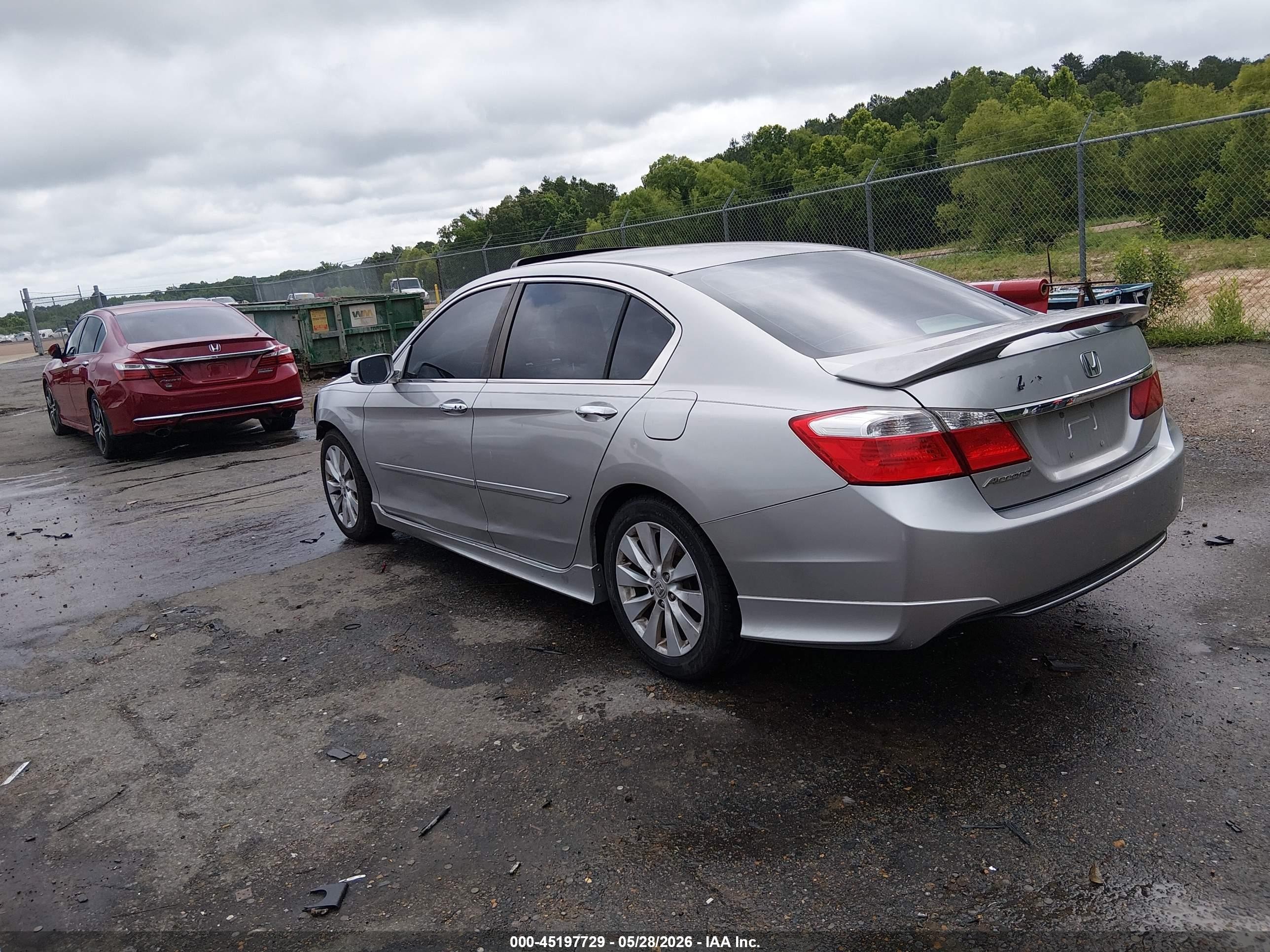 2013 Honda Accord Ex Серебряный vin: 1HGCR2F74DA037265