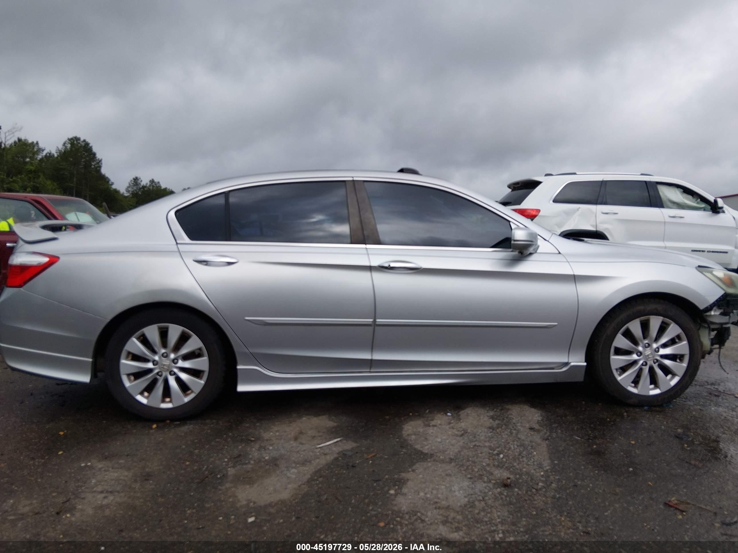 2013 Honda Accord Ex Серебряный vin: 1HGCR2F74DA037265