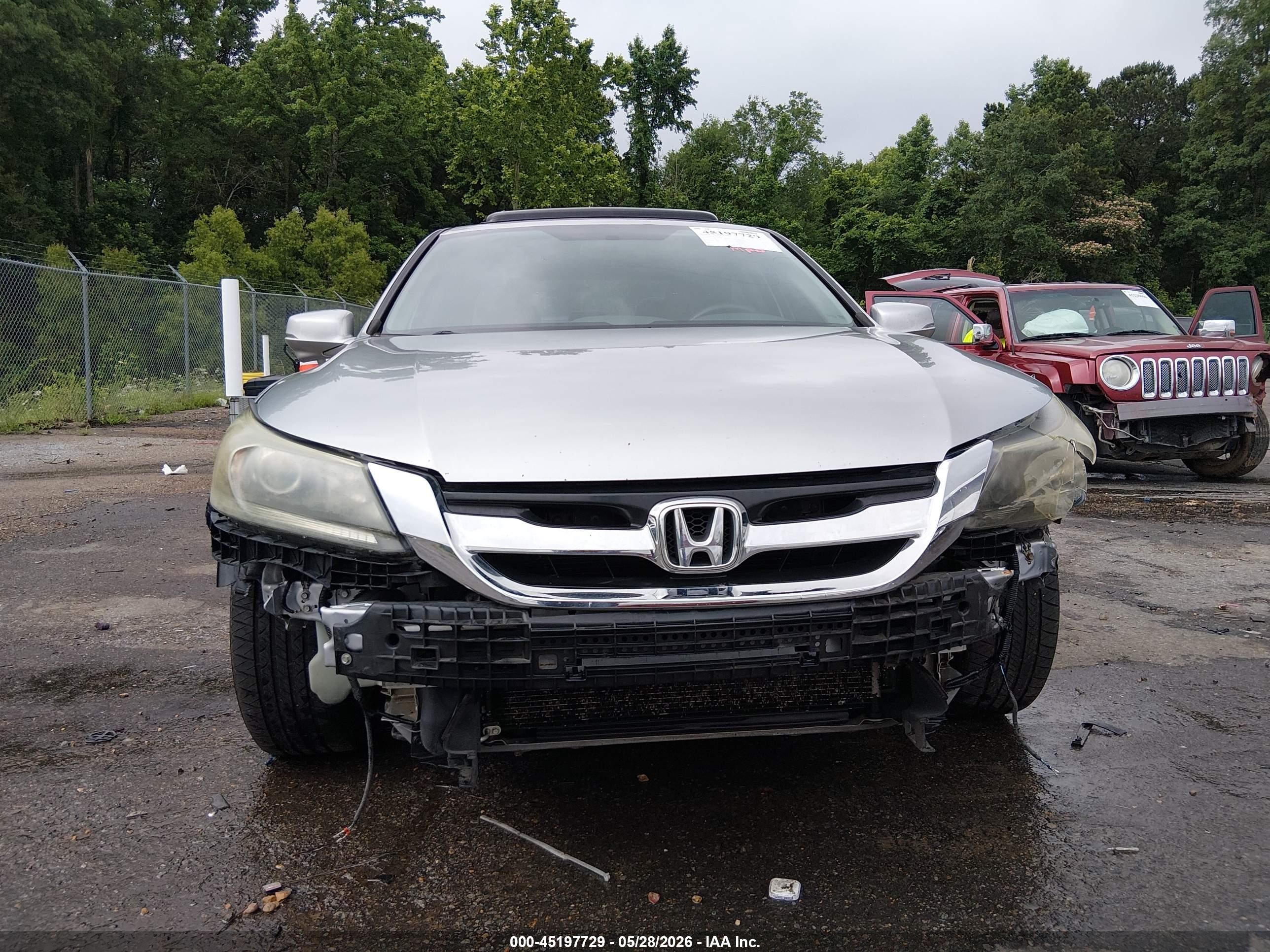 2013 Honda Accord Ex Серебряный vin: 1HGCR2F74DA037265