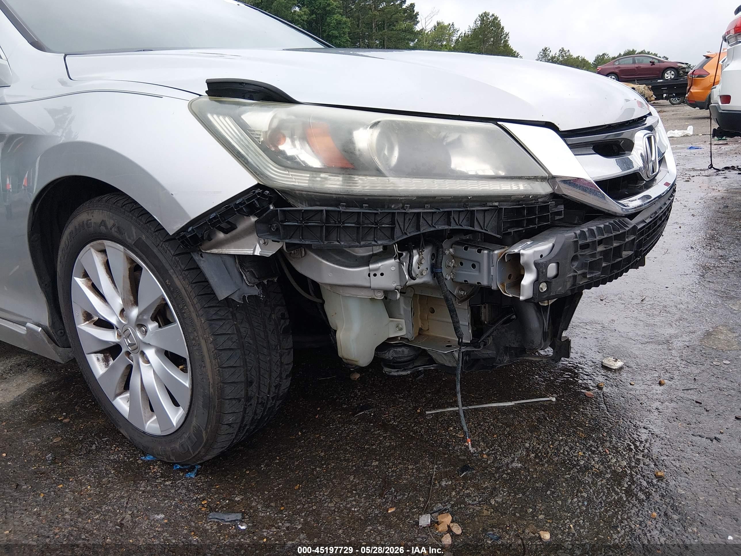 2013 Honda Accord Ex Серебряный vin: 1HGCR2F74DA037265