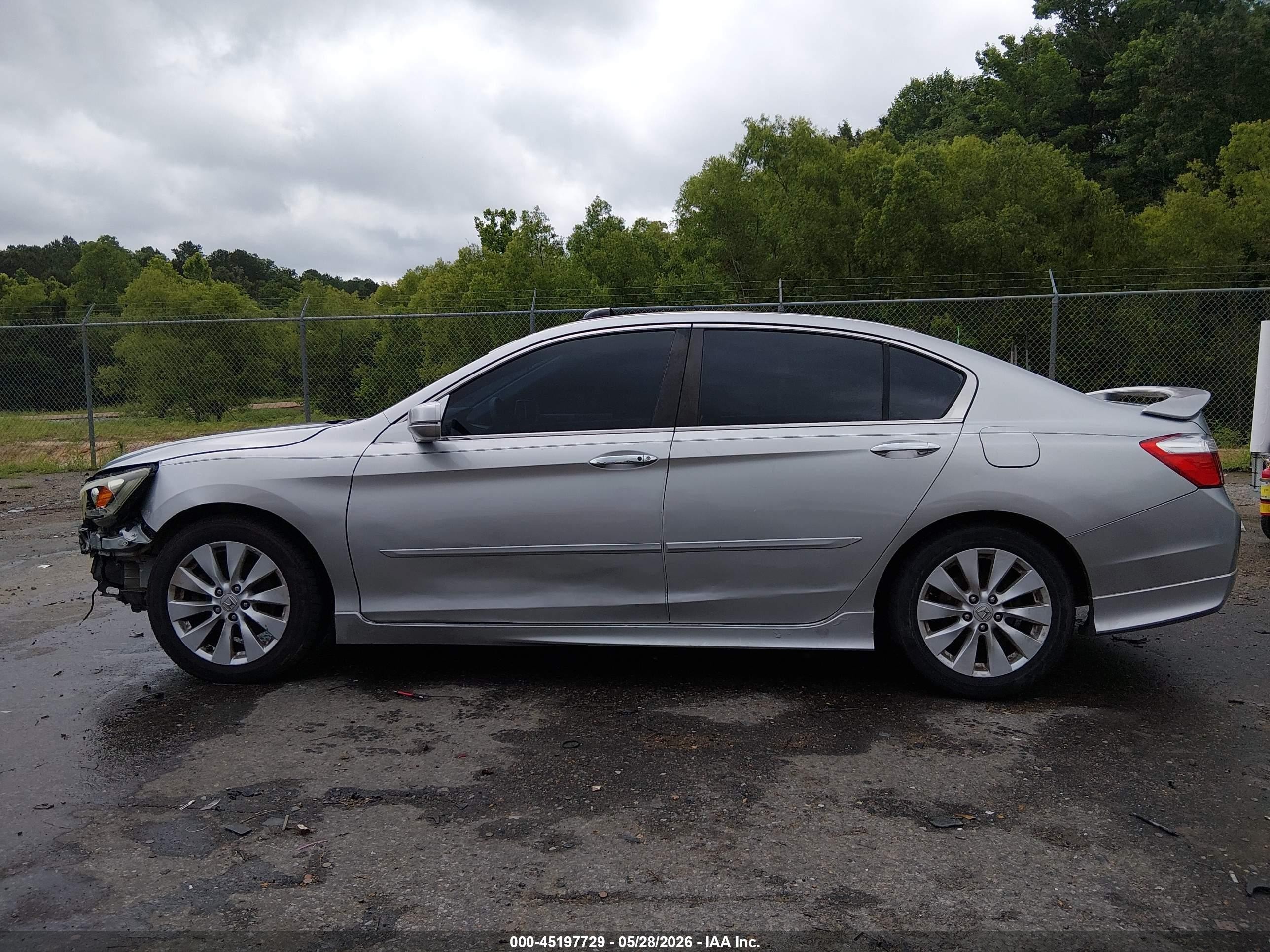 2013 Honda Accord Ex Серебряный vin: 1HGCR2F74DA037265