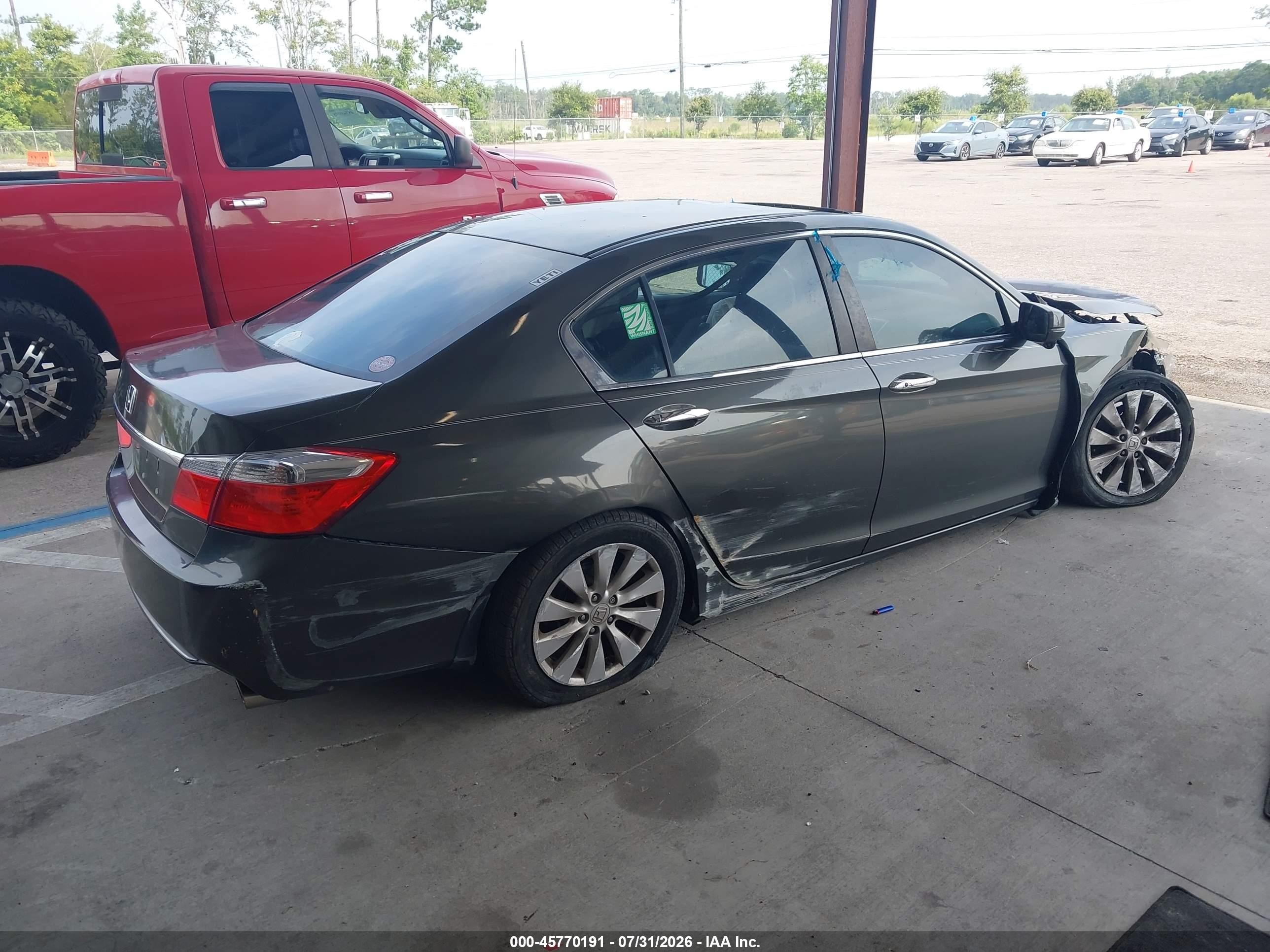 2013 Honda Accord Ex Gray vin: 1HGCR2F74DA039937