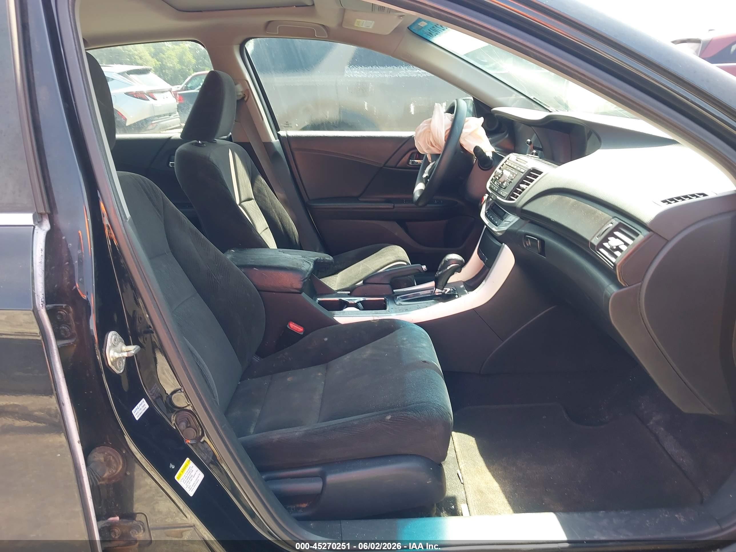 2013 Honda Accord Ex Black vin: 1HGCR2F74DA079547