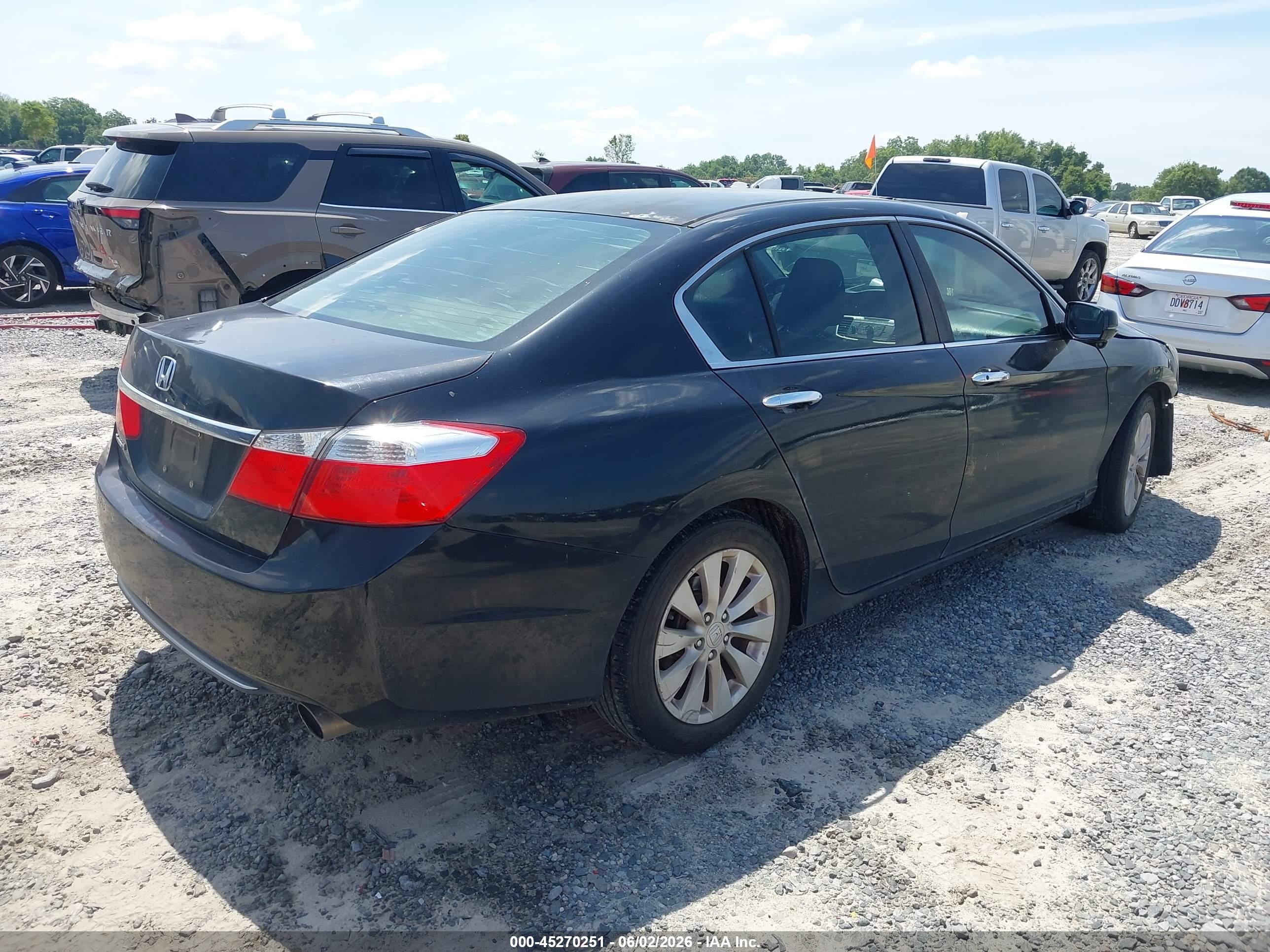 2013 Honda Accord Ex Black vin: 1HGCR2F74DA079547