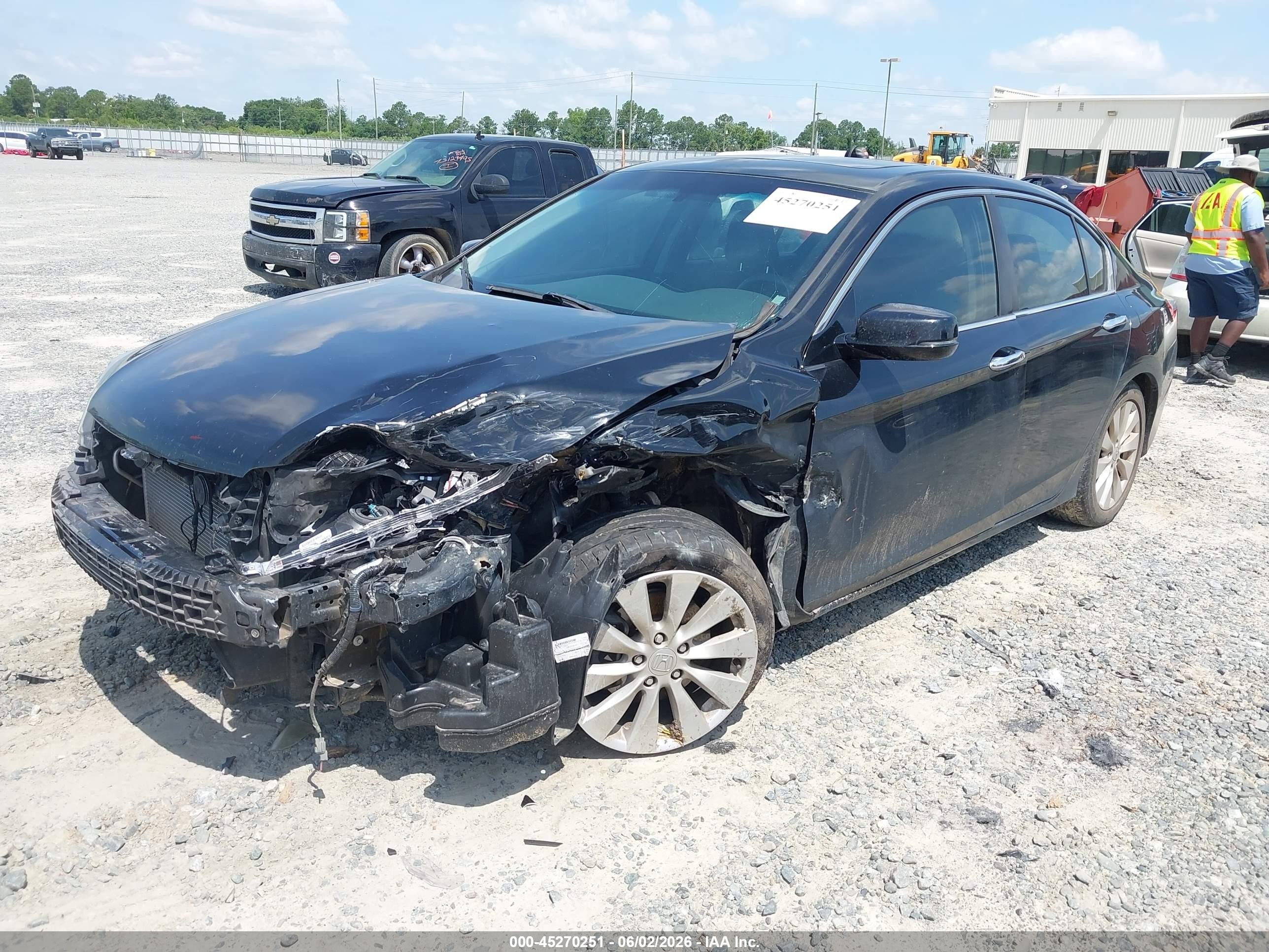 2013 Honda Accord Ex Black vin: 1HGCR2F74DA079547