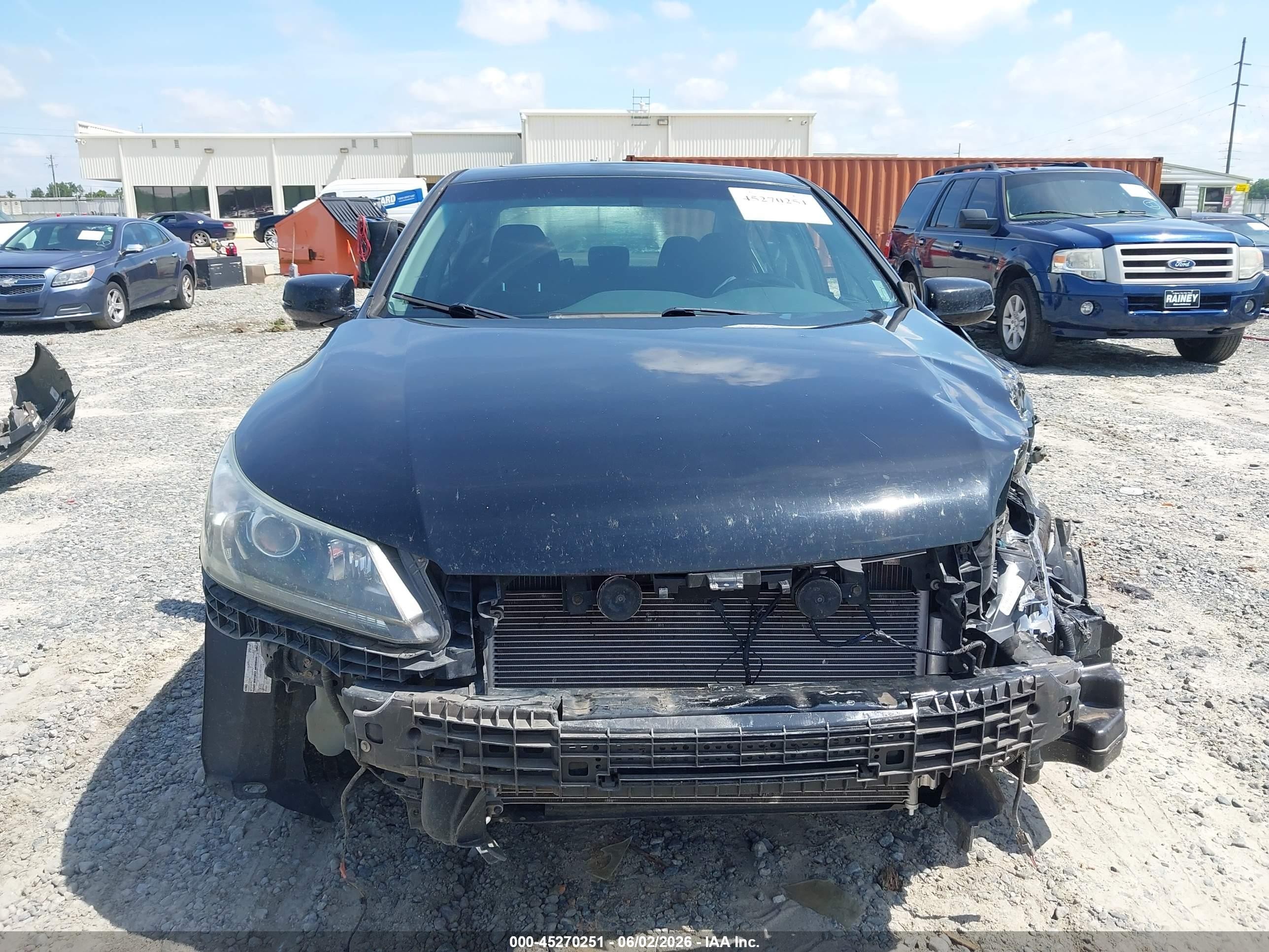 2013 Honda Accord Ex Black vin: 1HGCR2F74DA079547