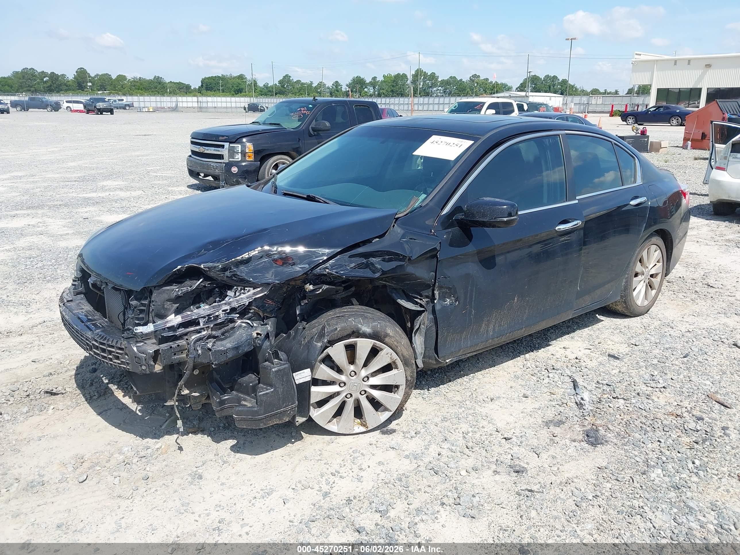 2013 Honda Accord Ex Black vin: 1HGCR2F74DA079547