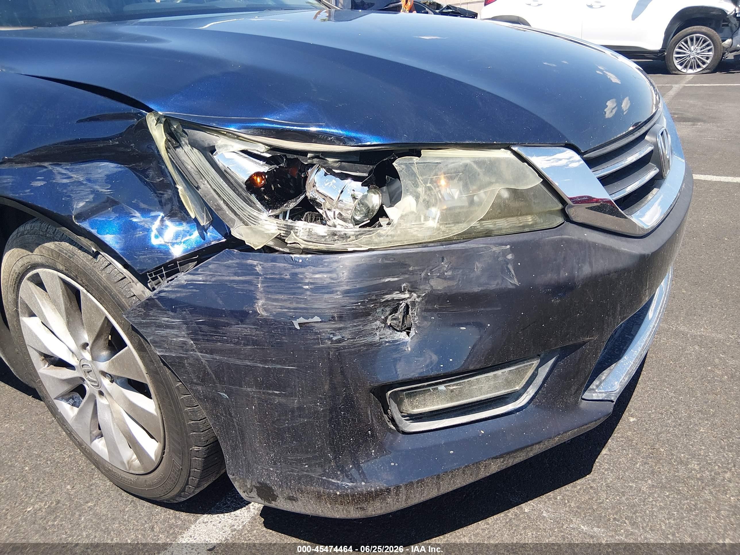 2013 Honda Accord Ex Синий vin: 1HGCR2F74DA103507