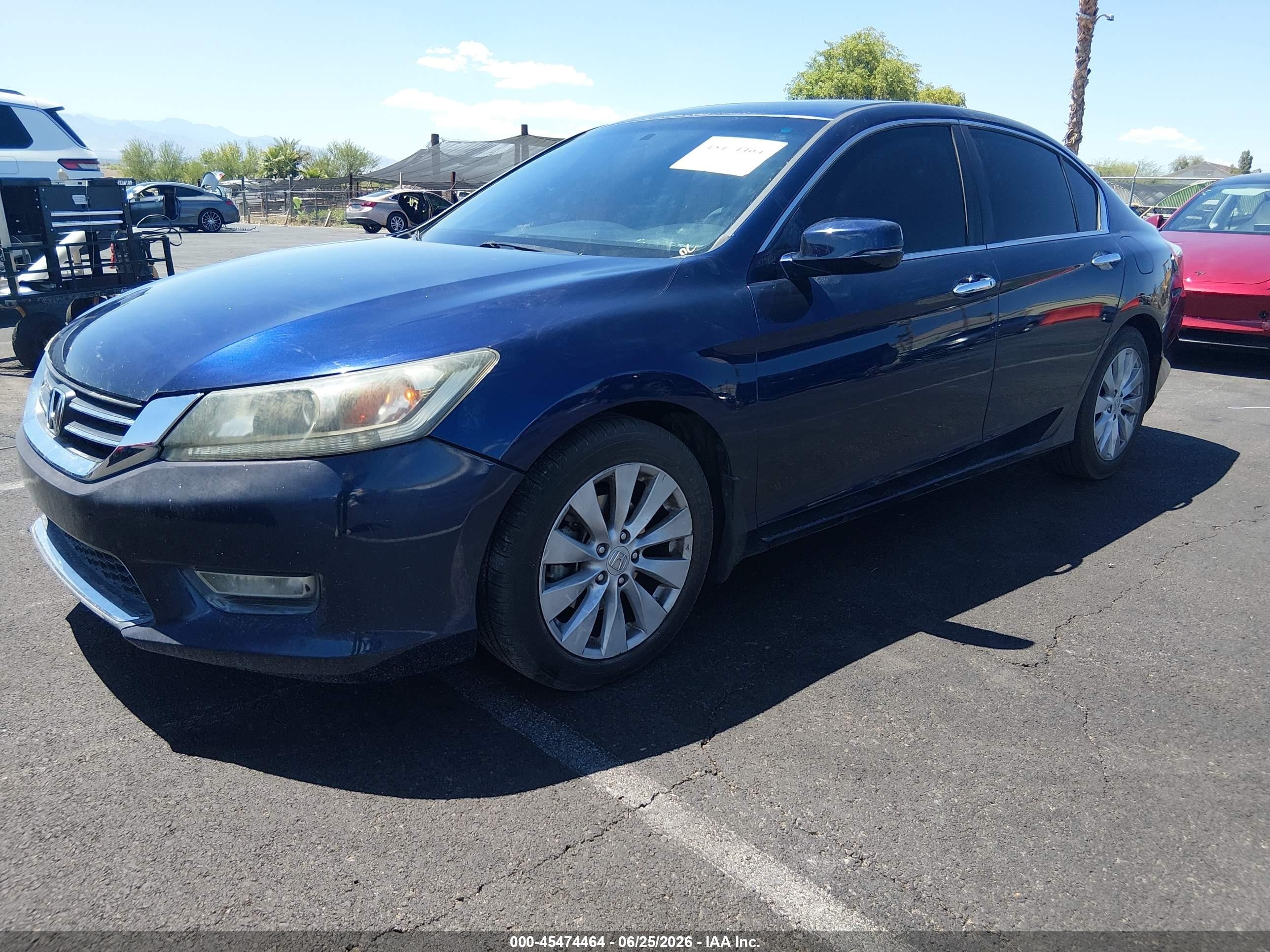 2013 Honda Accord Ex Синий vin: 1HGCR2F74DA103507