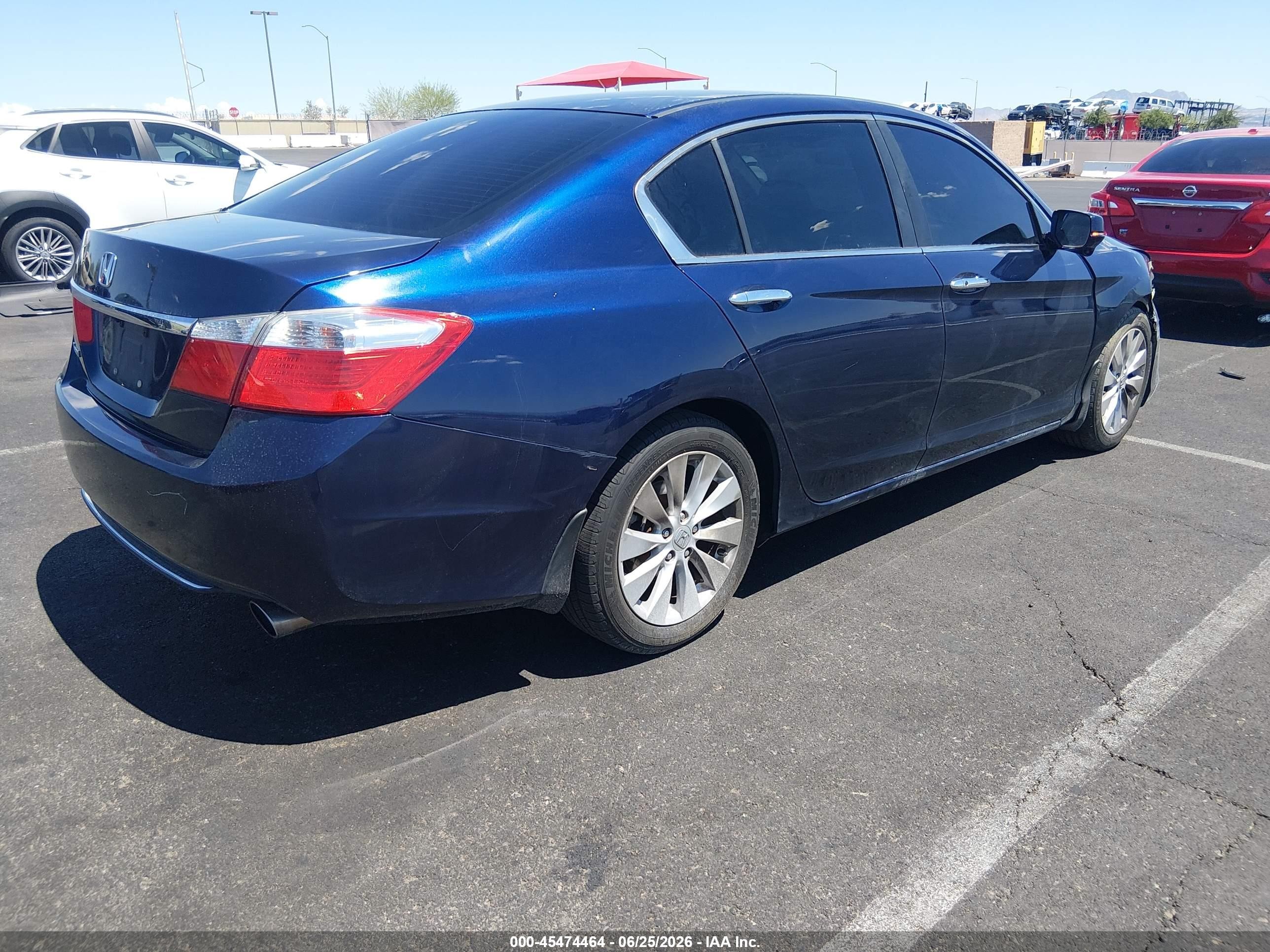 2013 Honda Accord Ex Синий vin: 1HGCR2F74DA103507