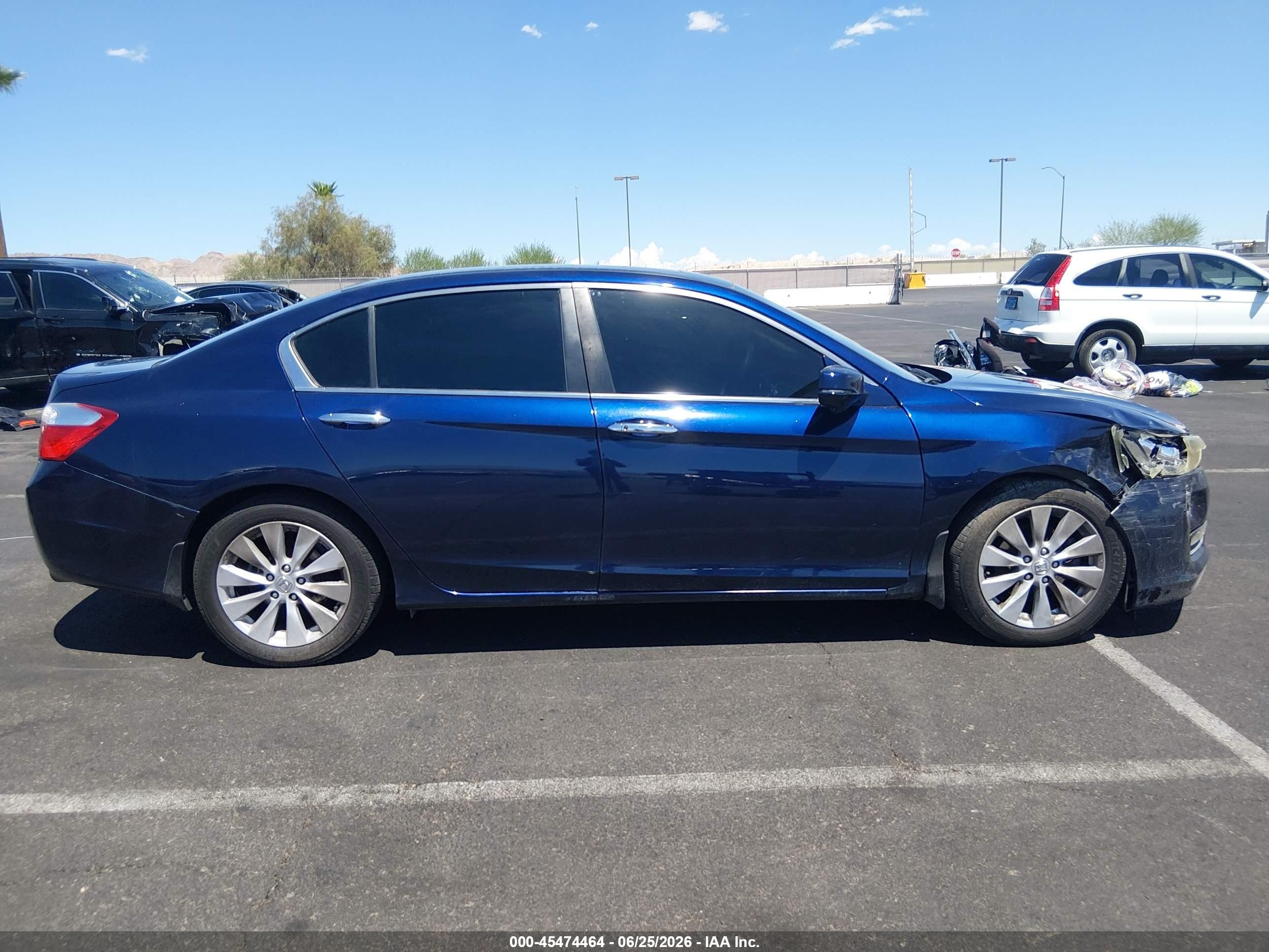 2013 Honda Accord Ex Синий vin: 1HGCR2F74DA103507