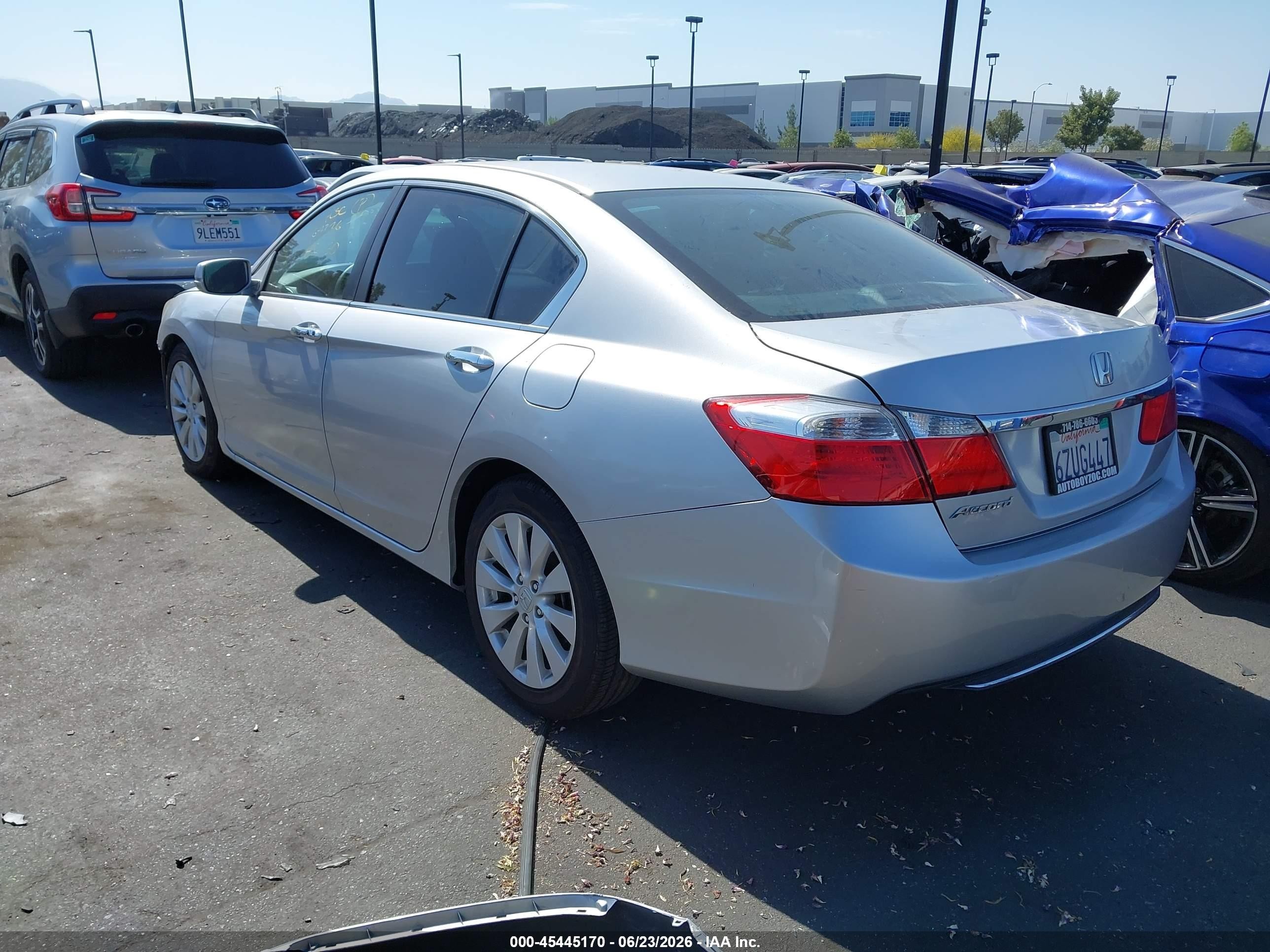 2013 Honda Accord Ex Silver vin: 1HGCR2F74DA107721