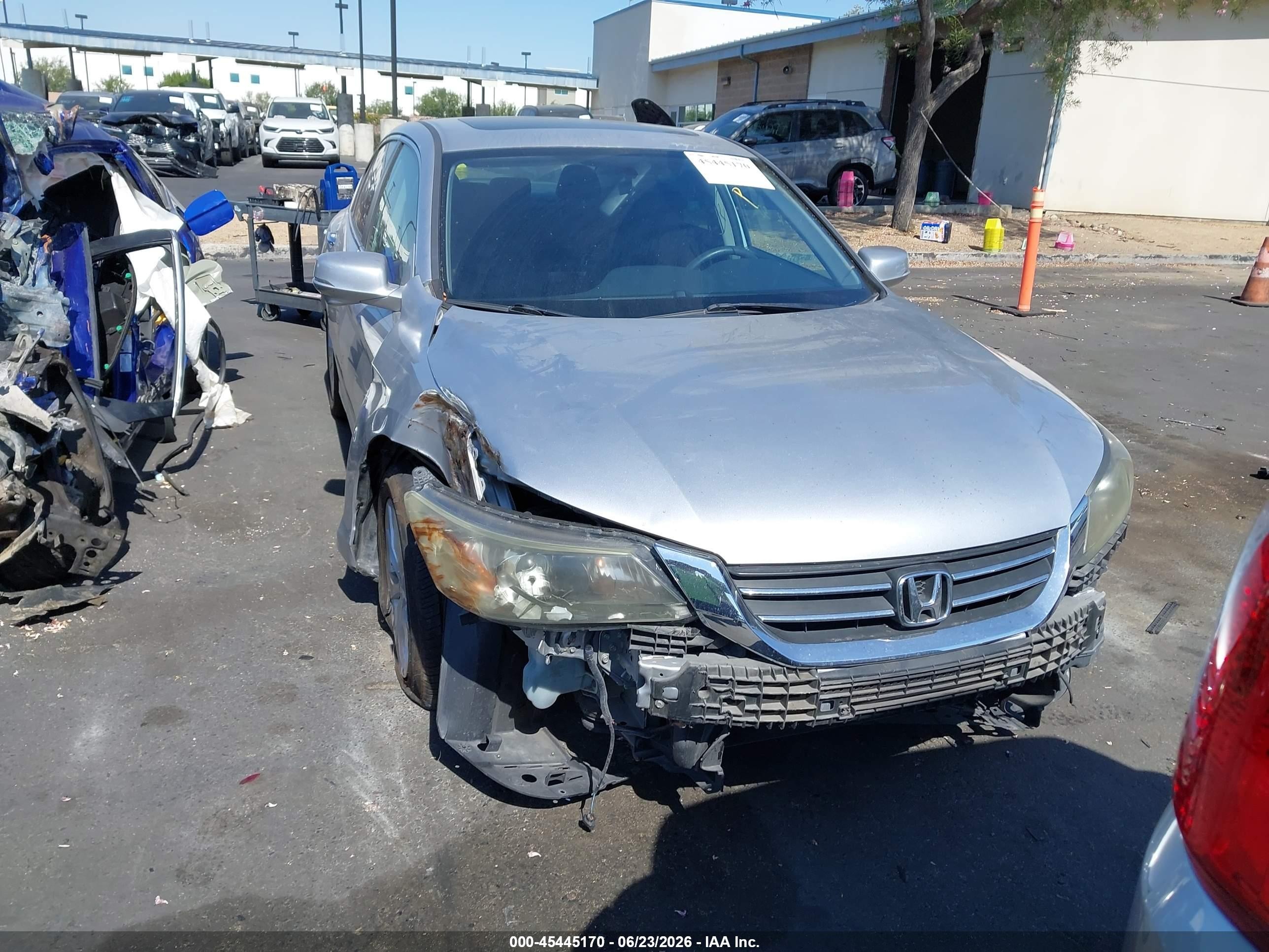 2013 Honda Accord Ex Silver vin: 1HGCR2F74DA107721